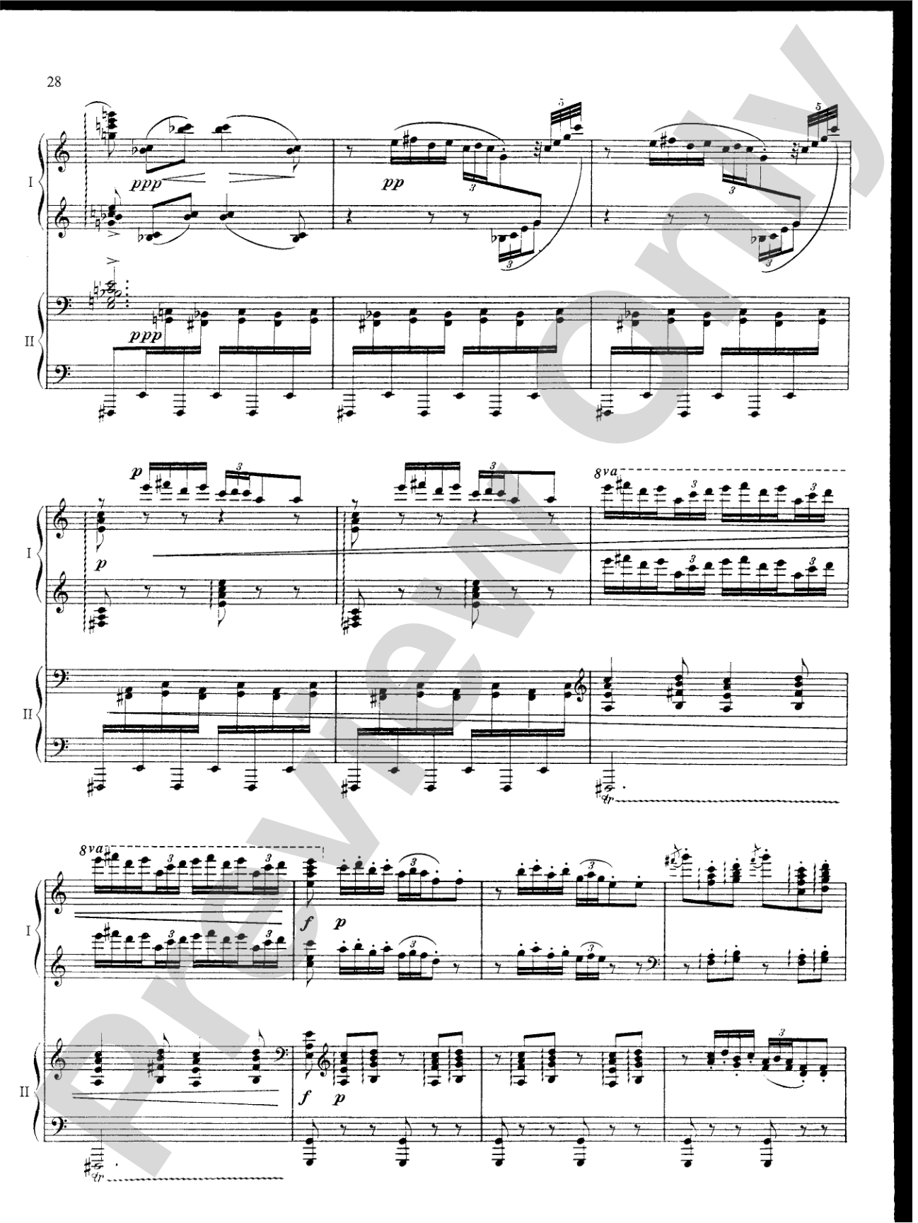 Ravel: Rhapsodie Espagnole: Piano Duet (1 Piano, 4 Hands)