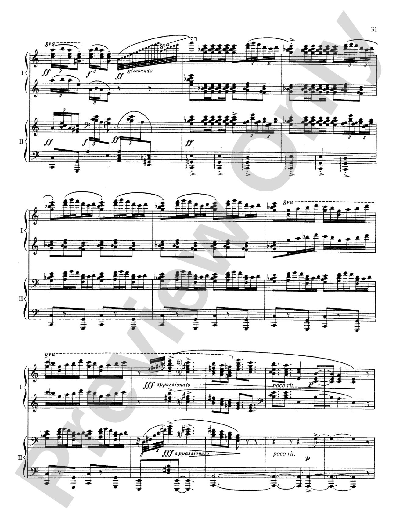 Ravel: Rhapsodie Espagnole: Piano Duet (1 Piano, 4 Hands)