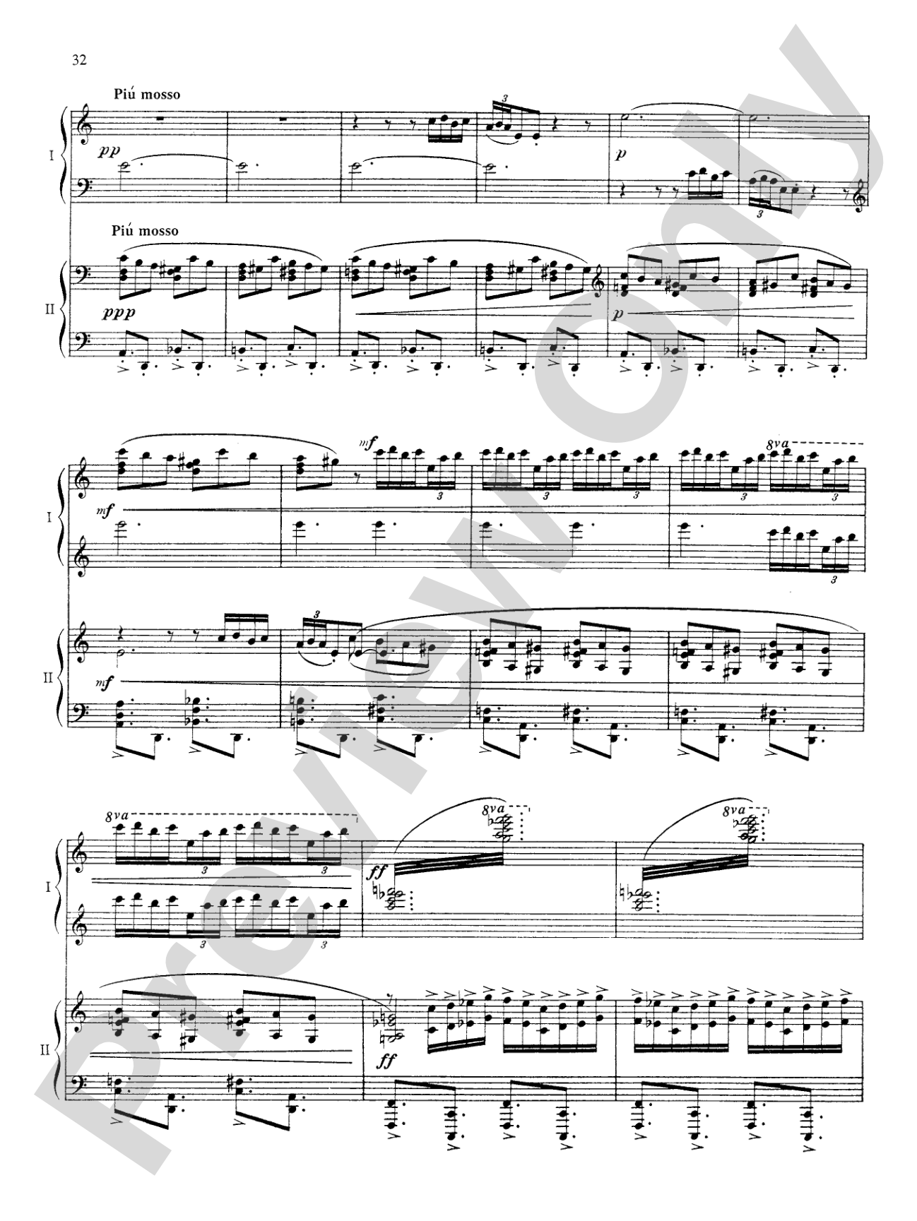Ravel: Rhapsodie Espagnole: Piano Duet (1 Piano, 4 Hands)