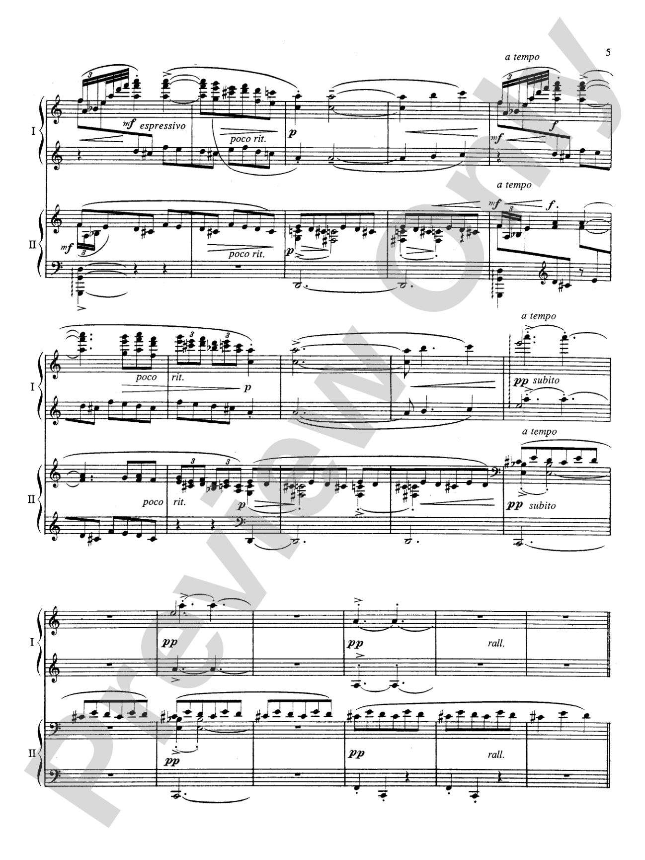 Ravel: Rhapsodie Espagnole: Piano Duet (1 Piano, 4 Hands)