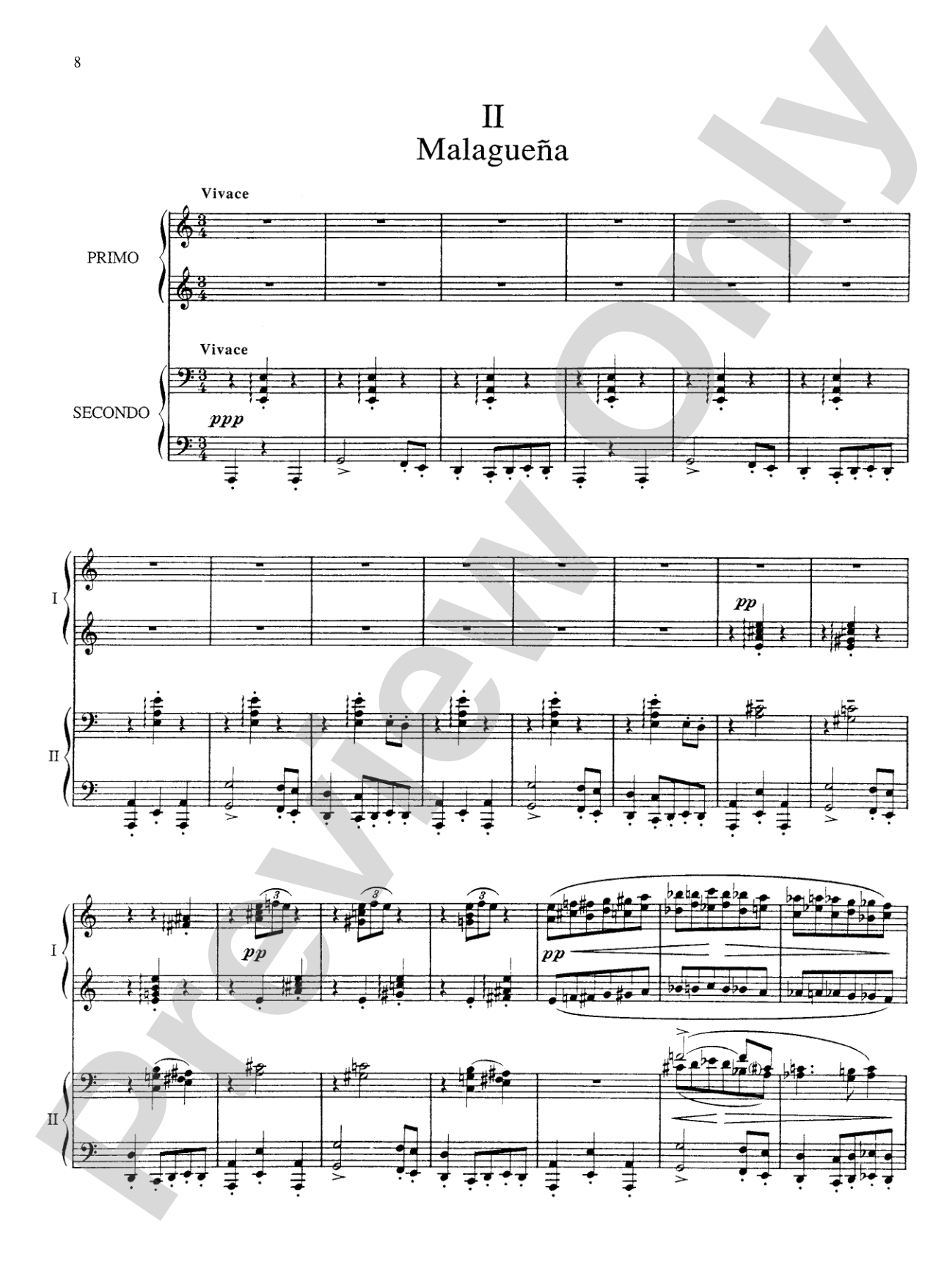 Ravel: Rhapsodie Espagnole: Piano Duet (1 Piano, 4 Hands)