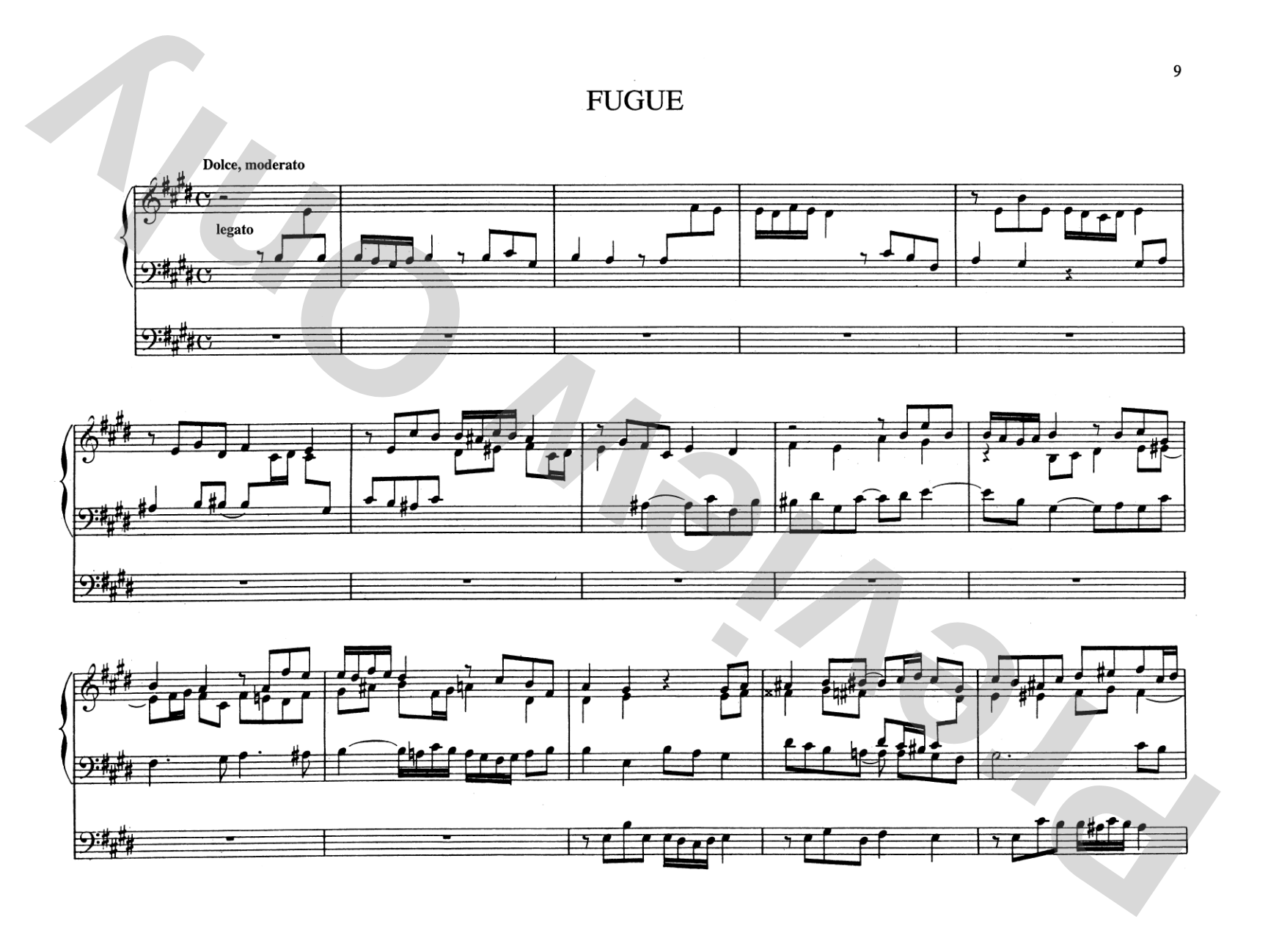 Saint-Saëns: Six Preludes and Fugues, Op. 99 and Op. 109: Organ Comb Bound Book