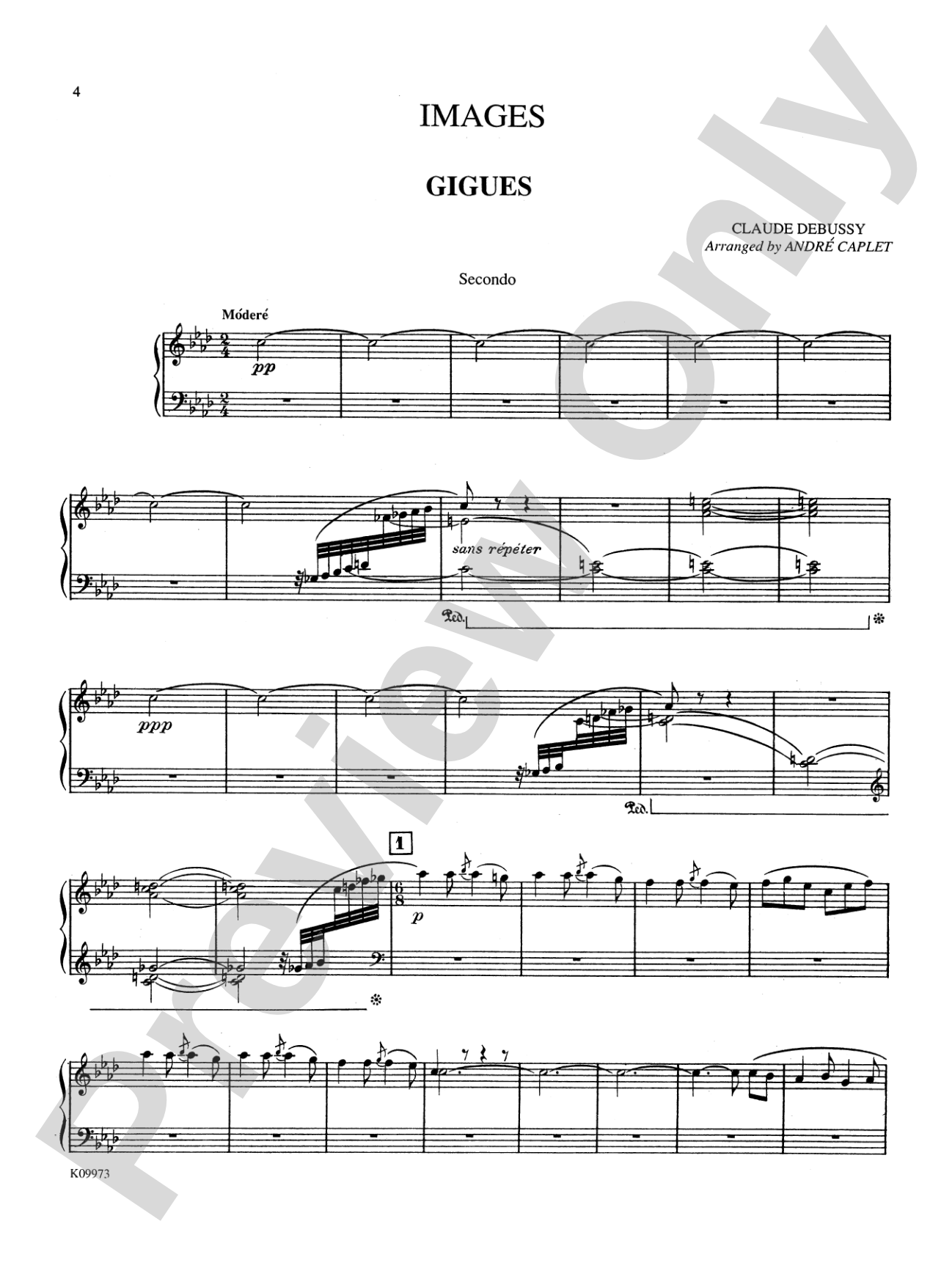 Debussy: Images (Volume I) (Transcr. Caplet)