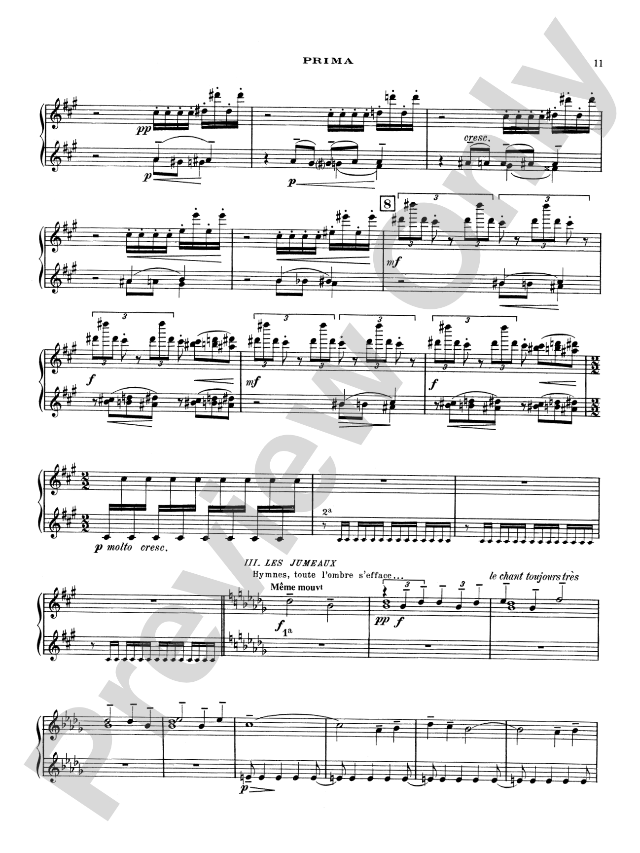 Debussy: Le Martyre de Saint Sébastien (Transcr. Roques): Piano Duet (1 Piano, 4 Hands)