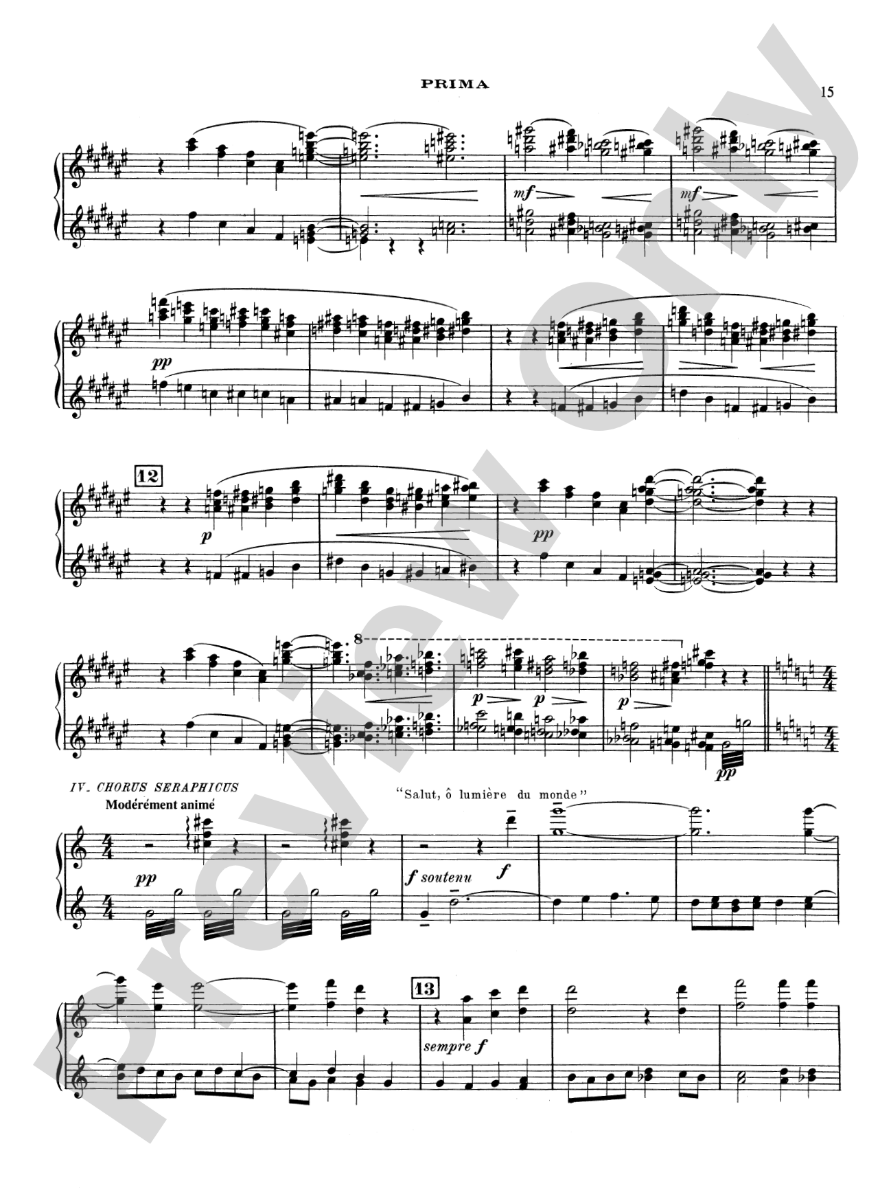 Debussy: Le Martyre de Saint Sébastien (Transcr. Roques): Piano Duet (1 Piano, 4 Hands)