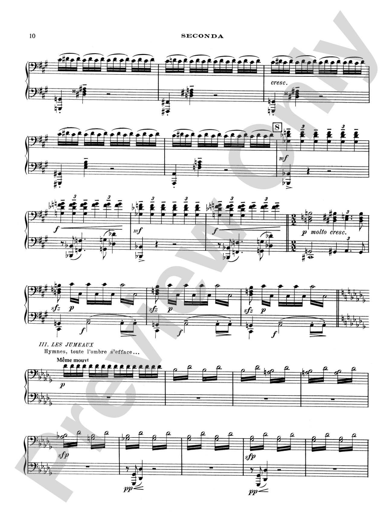 Debussy: Le Martyre de Saint Sébastien (Transcr. Roques): Piano Duet (1 Piano, 4 Hands)