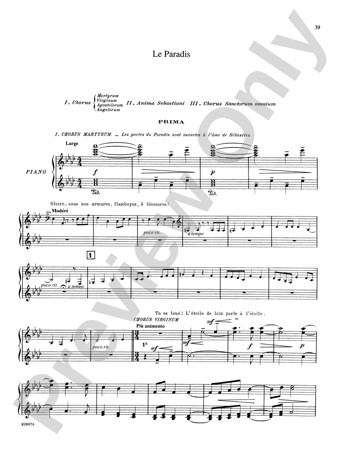 Debussy: Le Martyre de Saint Sébastien (Transcr. Roques)