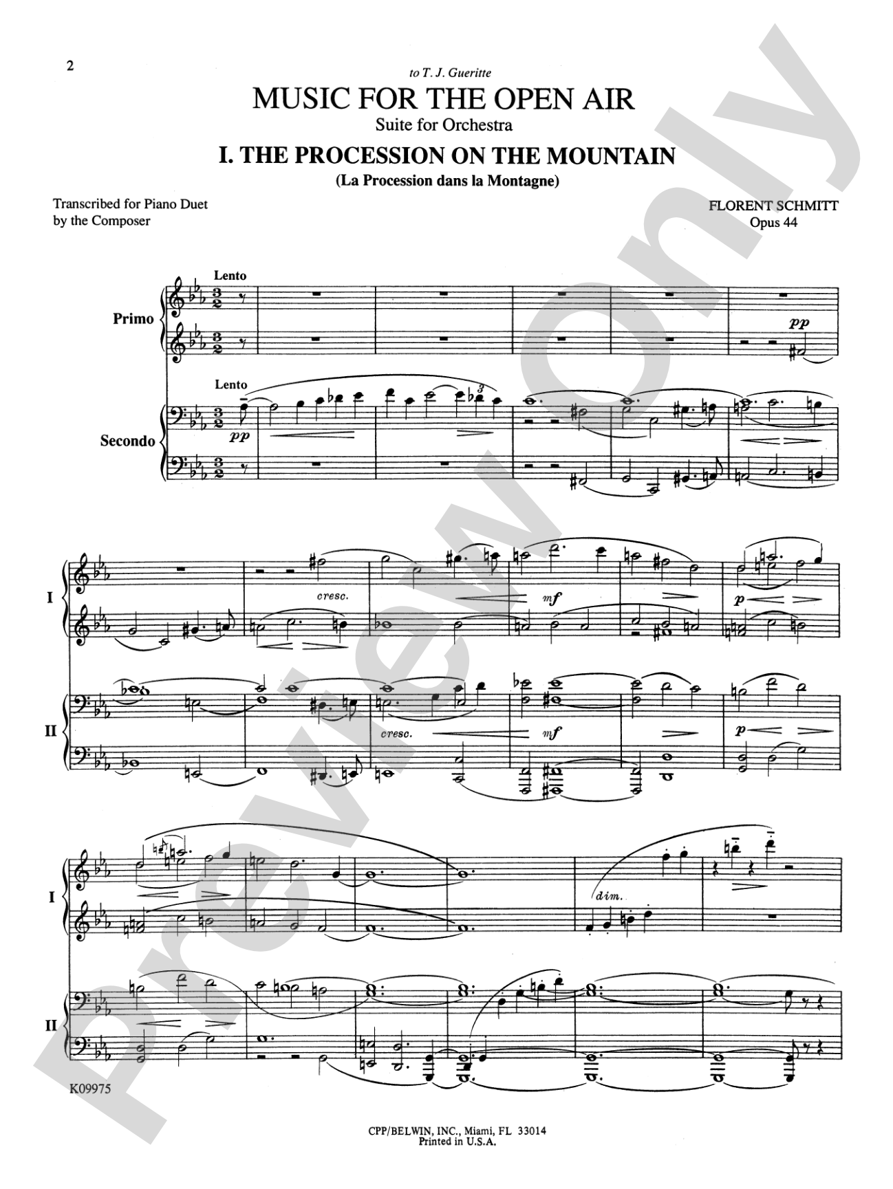 Schmitt: Music for the Open Air (Suite for Orchestra, Op. 44)