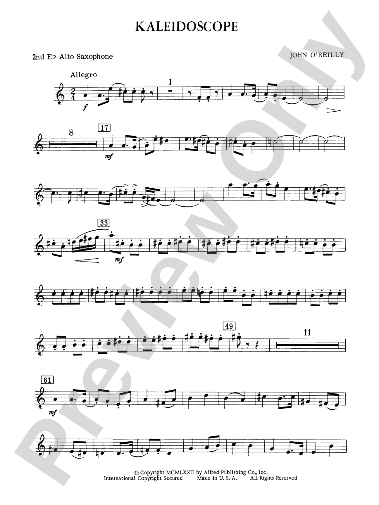 Kaleidoscope: 2nd E-flat Alto Saxophone