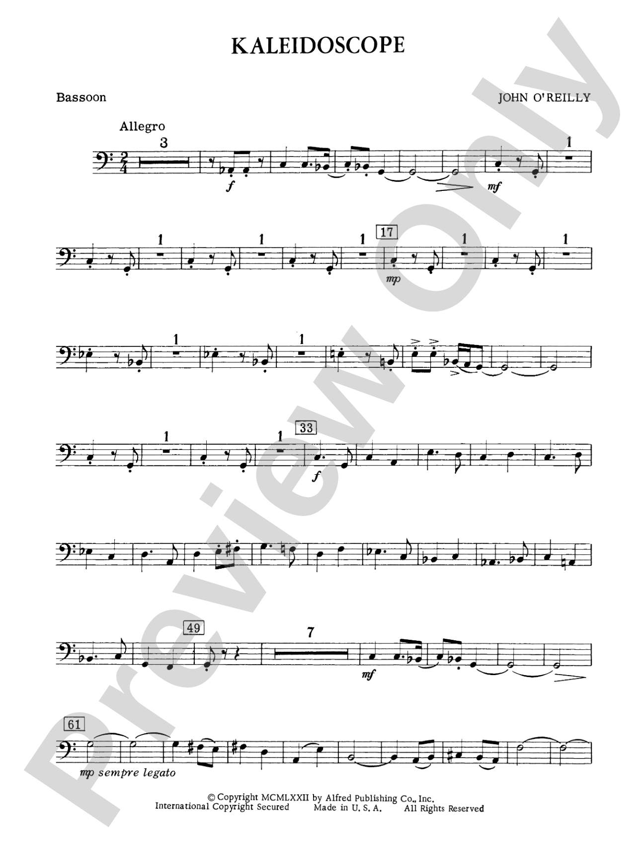 Kaleidoscope: Bassoon