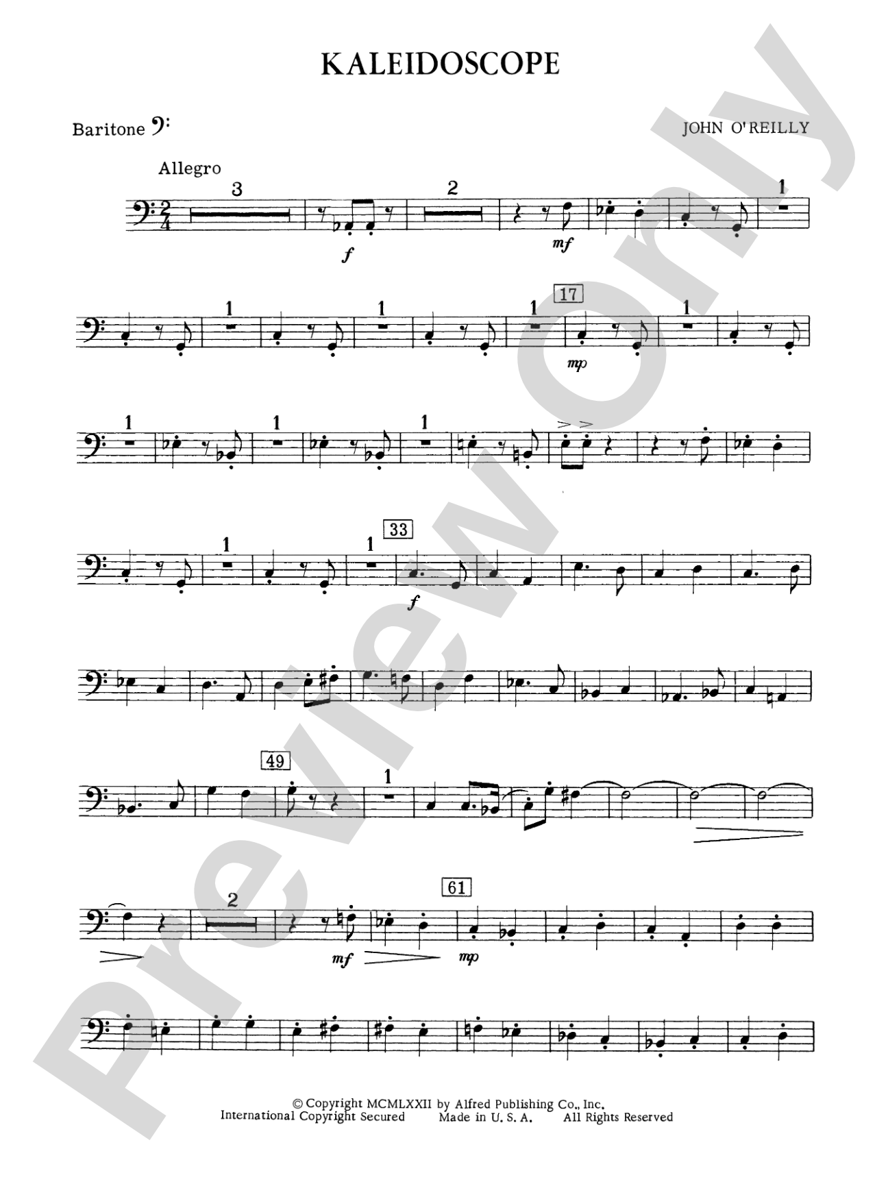 Kaleidoscope: Baritone B.C.