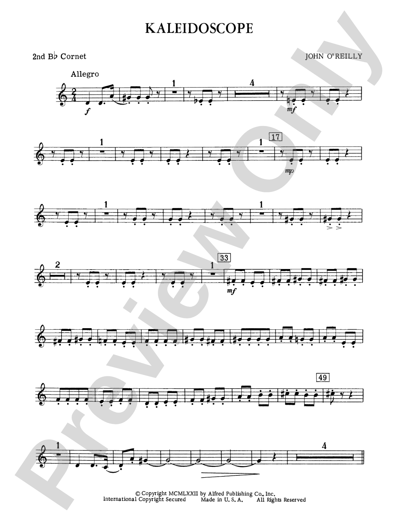 Kaleidoscope: 2nd B-flat Cornet