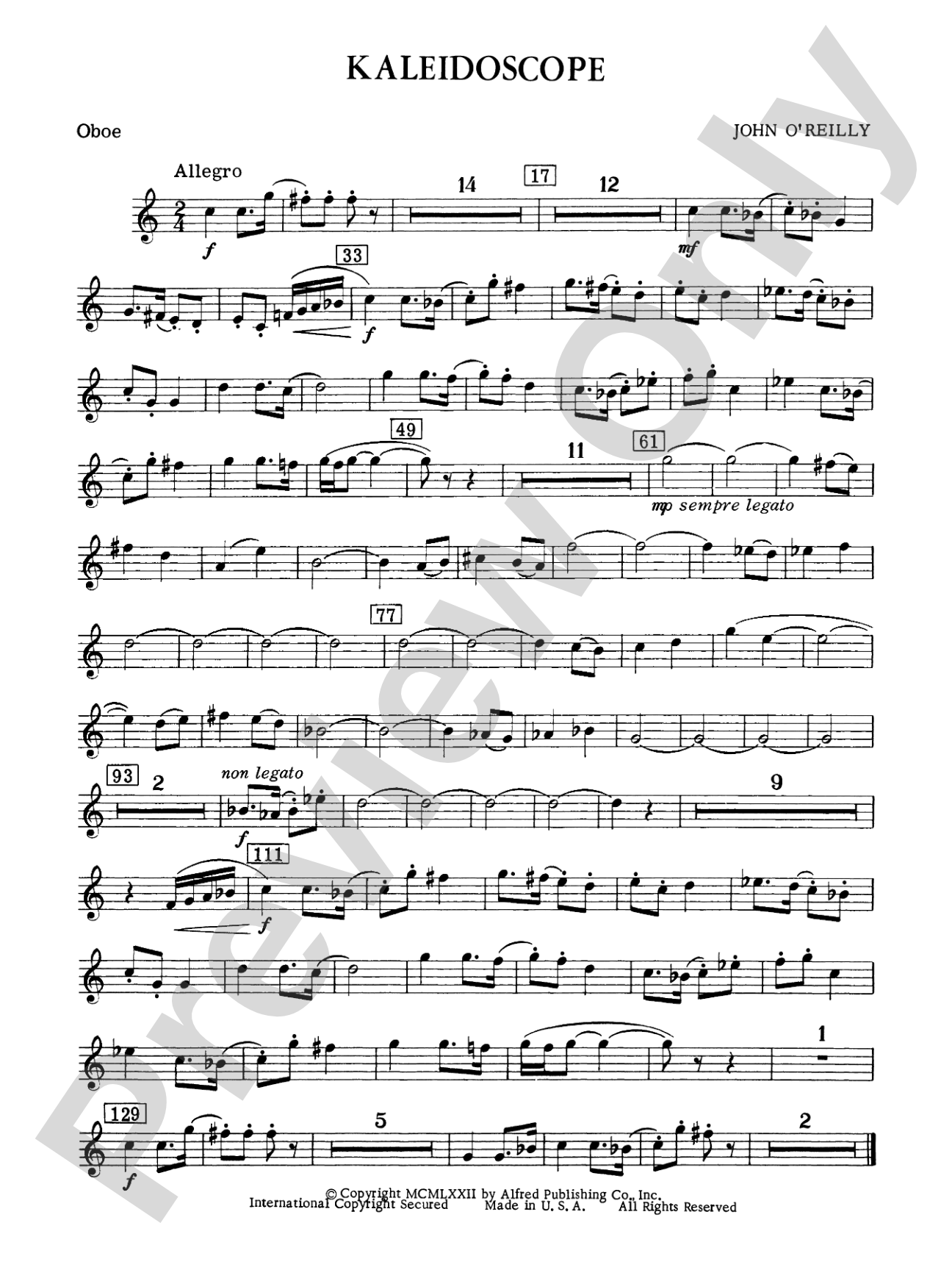 Kaleidoscope: Oboe