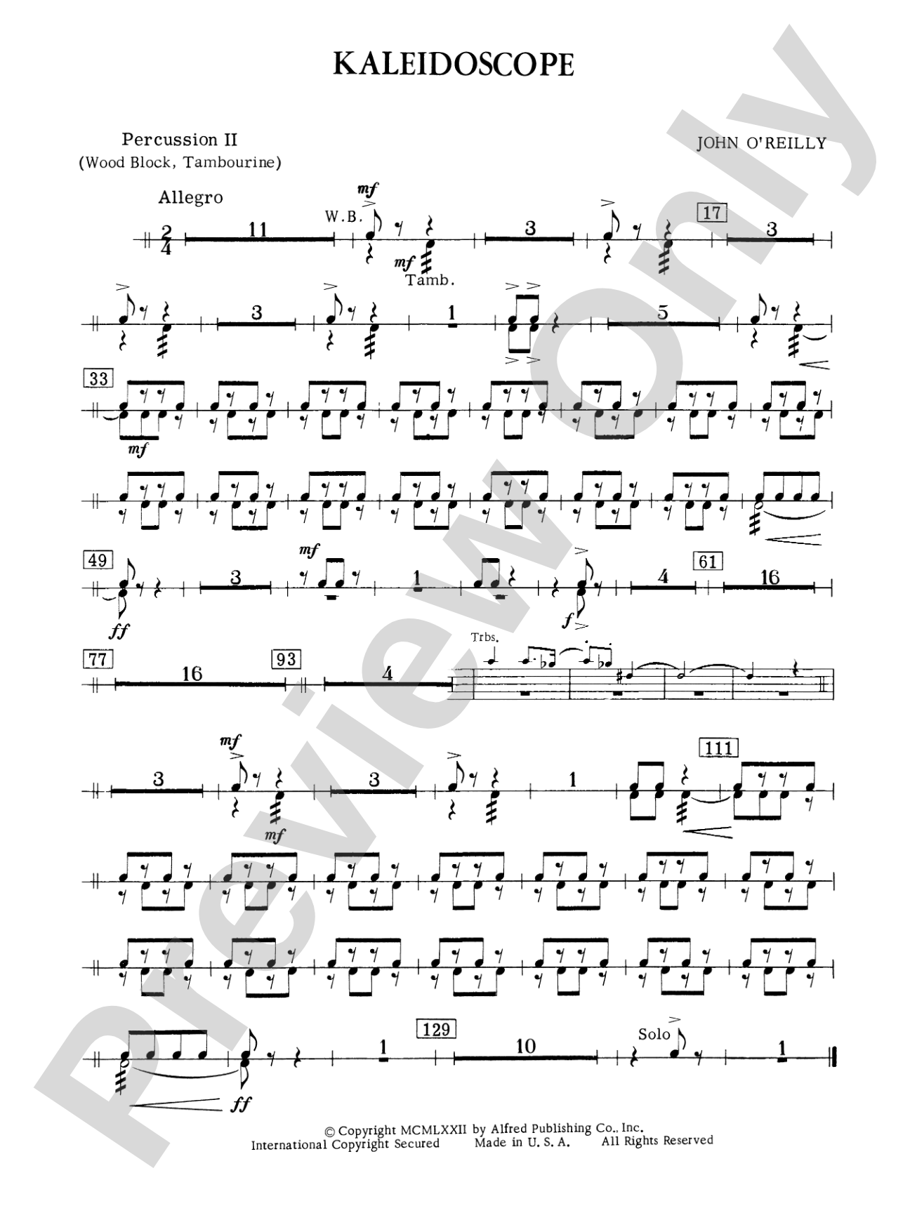 Kaleidoscope: 2nd Percussion