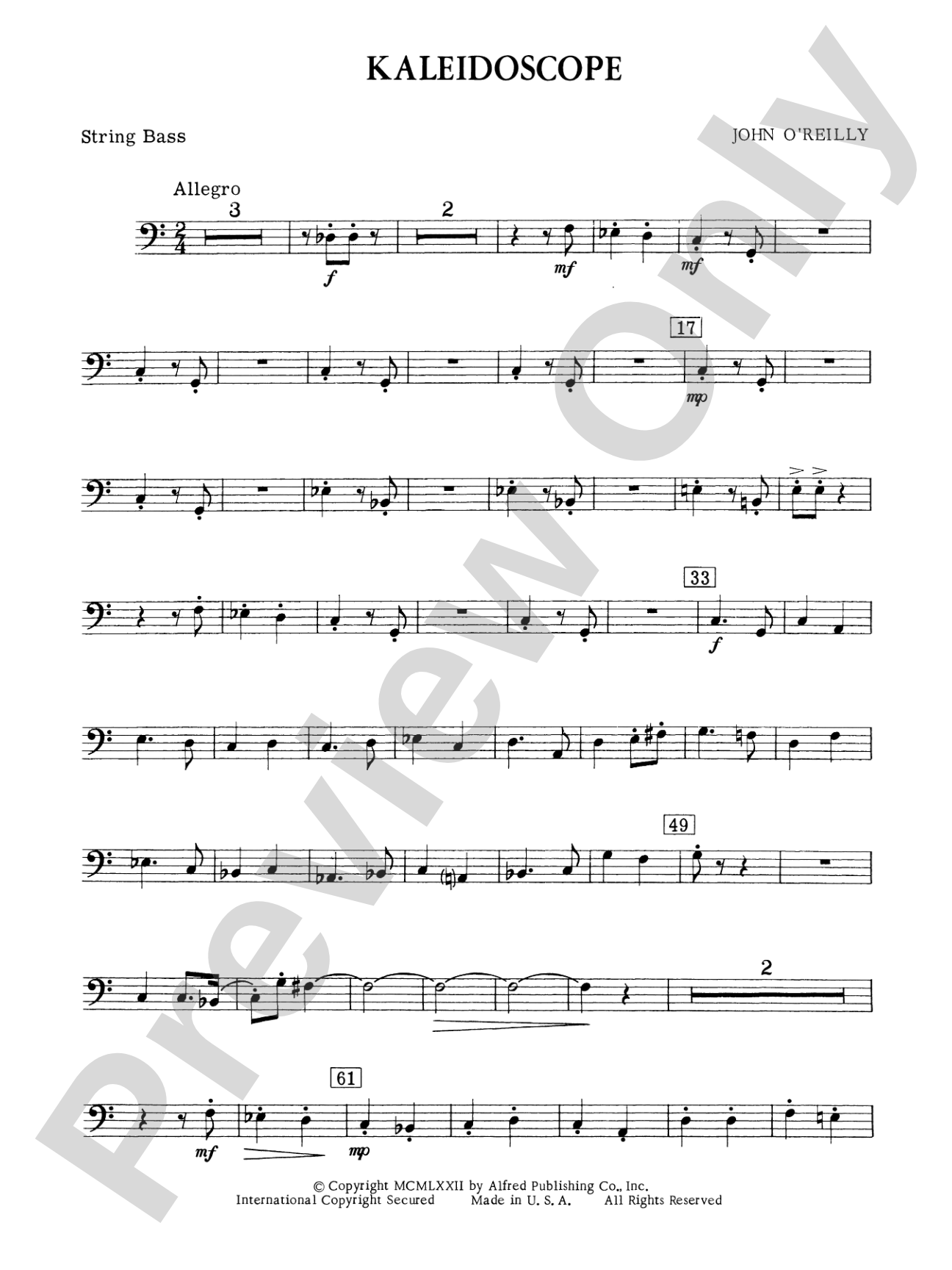 Kaleidoscope: String Bass