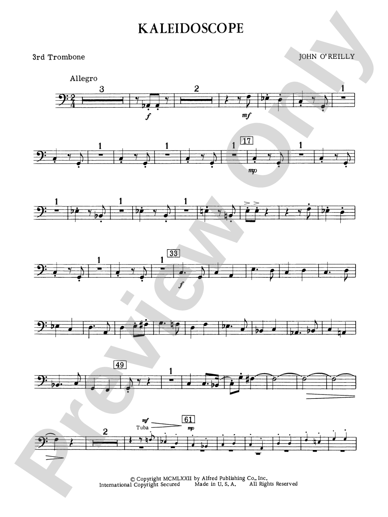 Kaleidoscope: 3rd Trombone