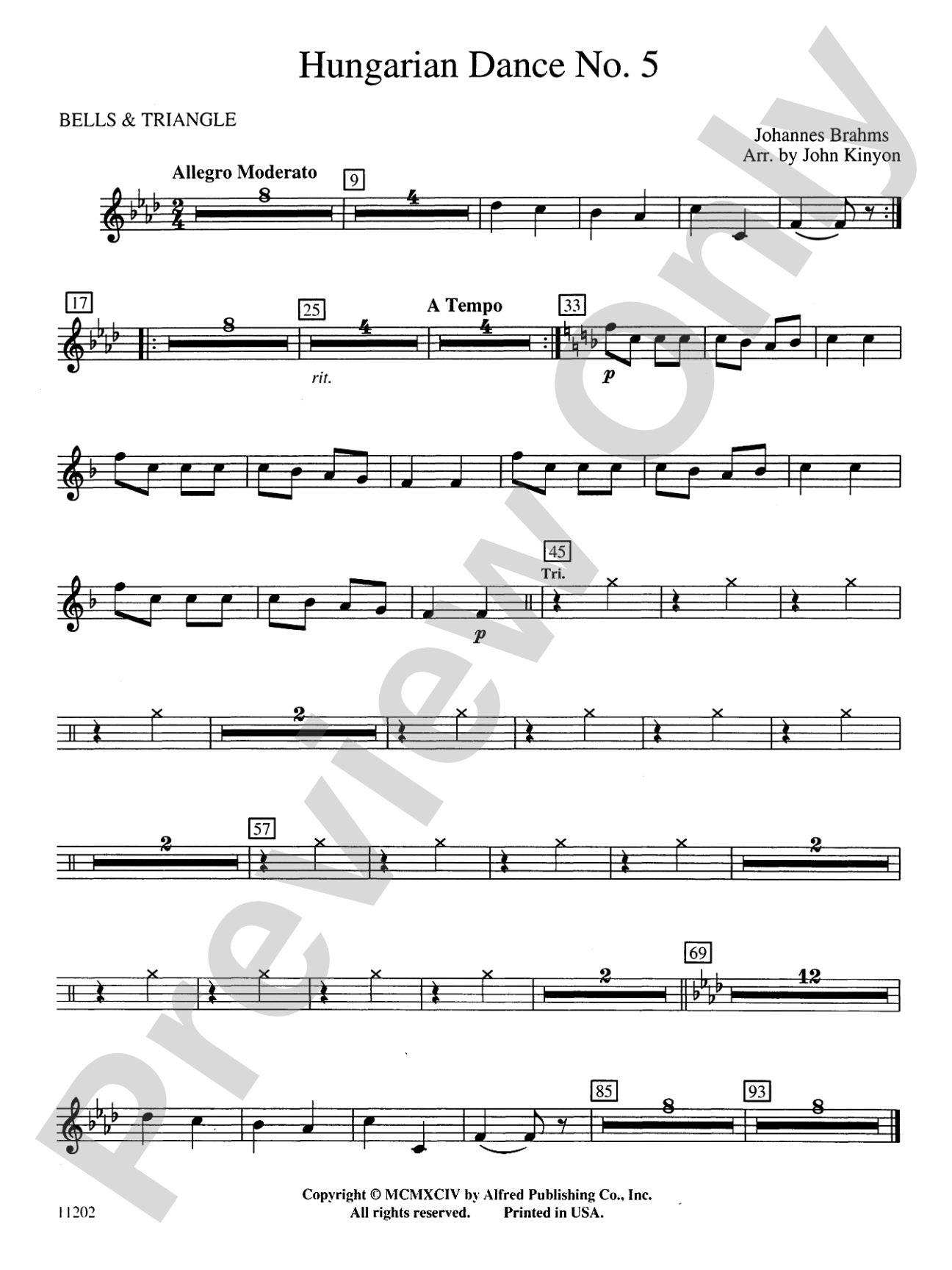 Hungarian Dance No. 5: Bells