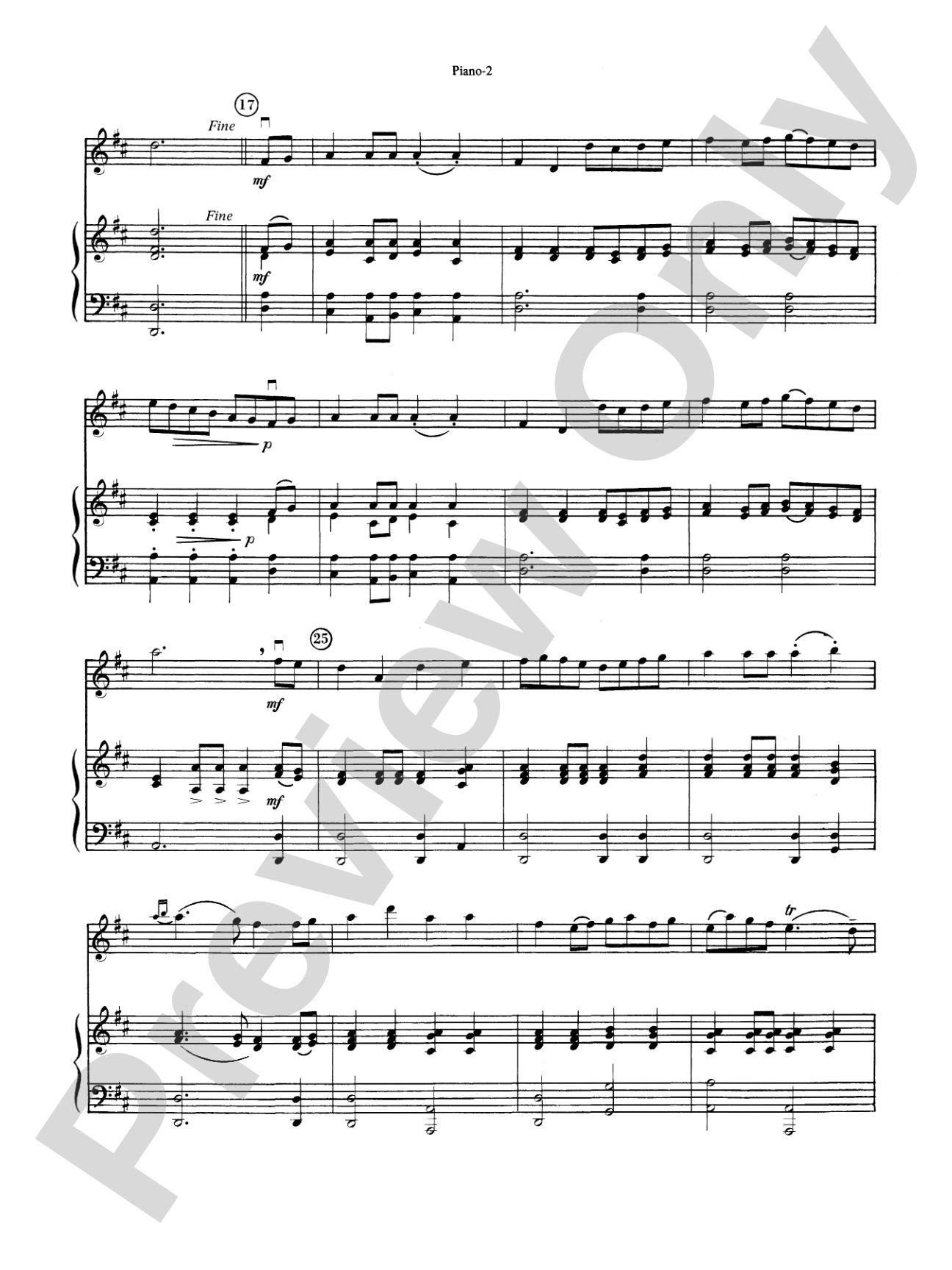 Baroque Suite No. 1: Piano Accompaniment