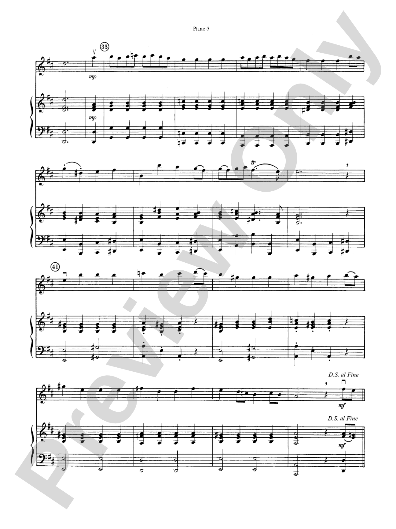Baroque Suite No. 1: Piano Accompaniment