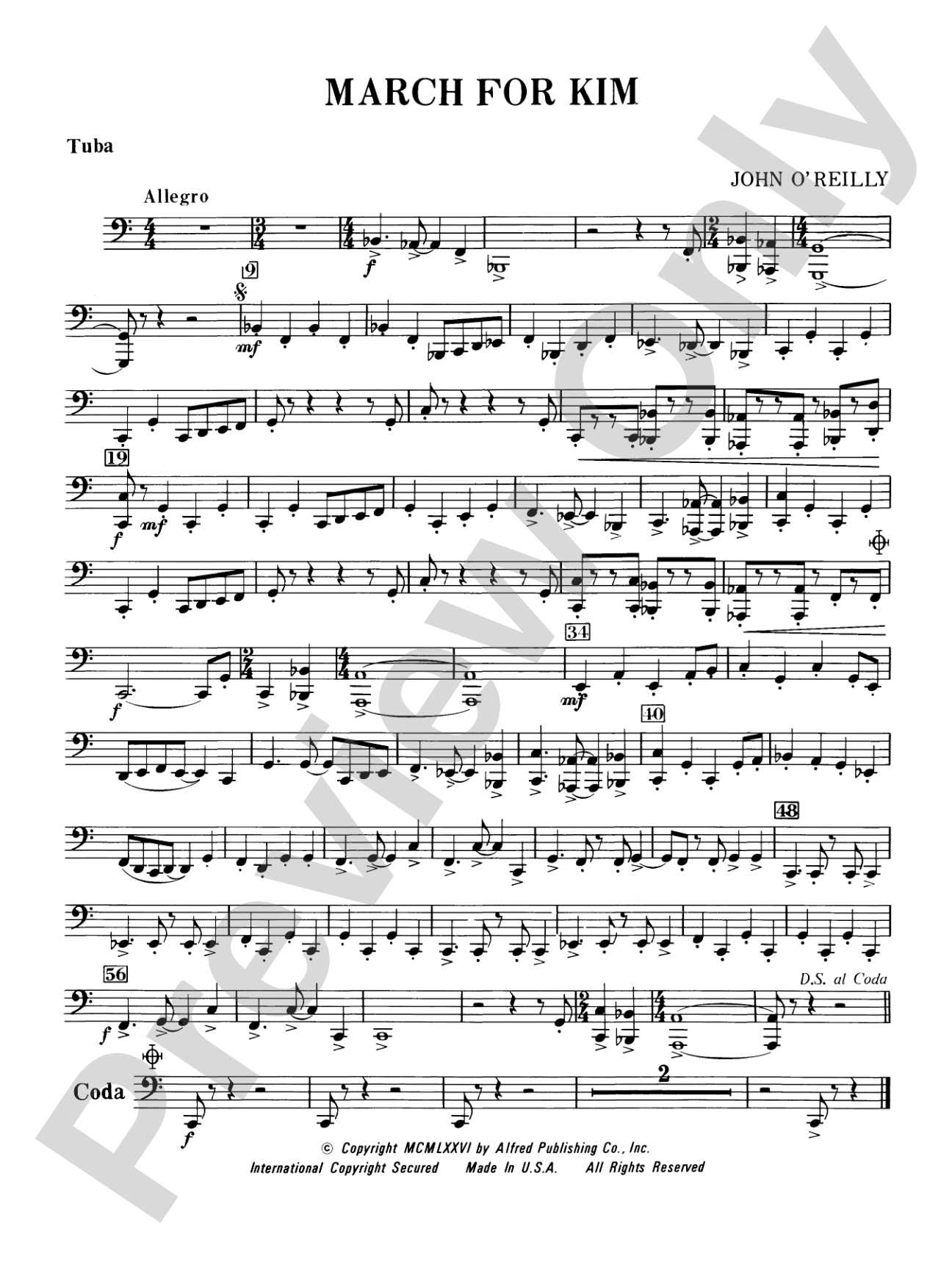 March for Kim: Tuba