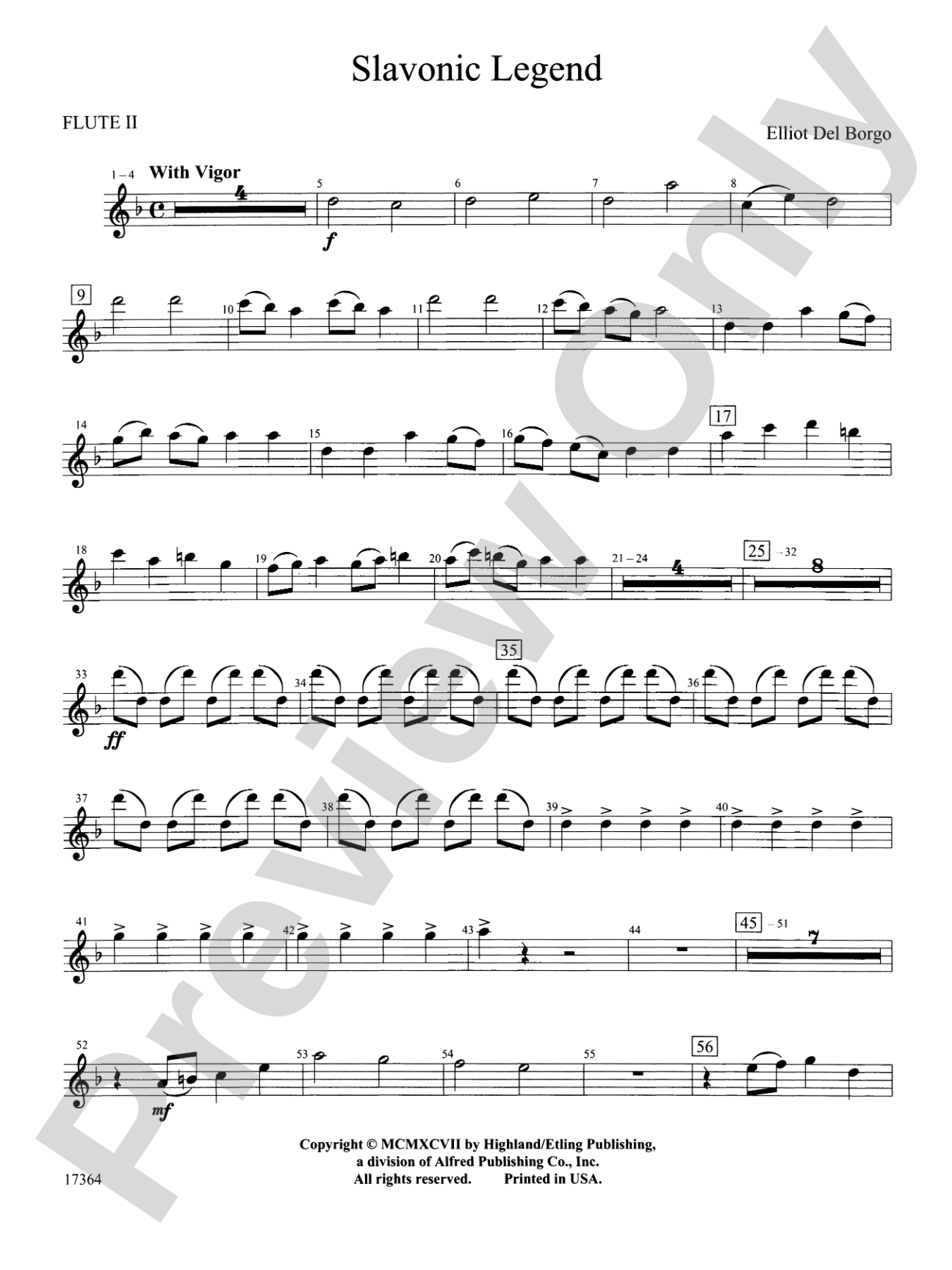 Slavonic Legend: 2nd Flute