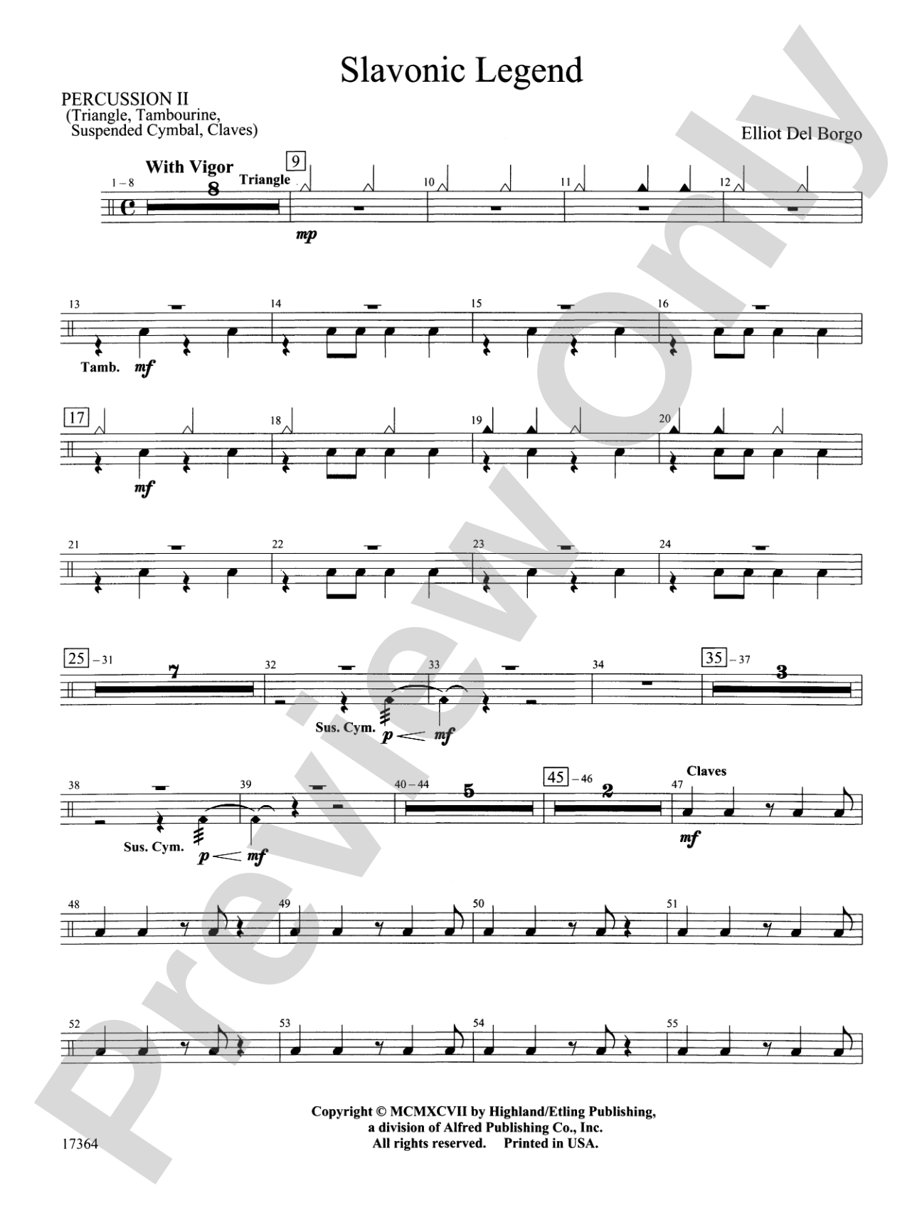 Slavonic Legend: 2nd Percussion