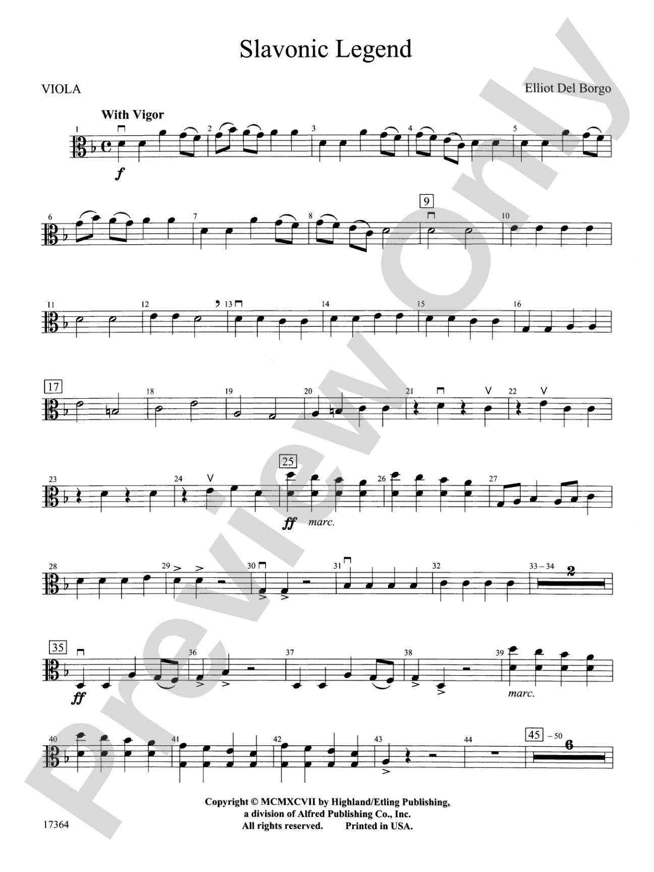 Slavonic Legend: Viola