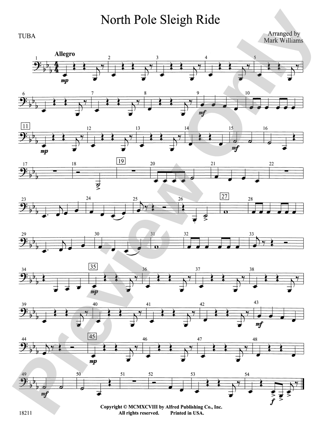 North Pole Sleigh Ride: Tuba