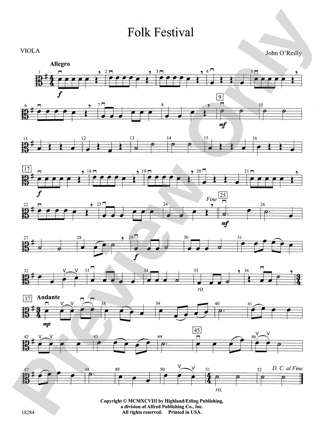 Folk Festival: Viola