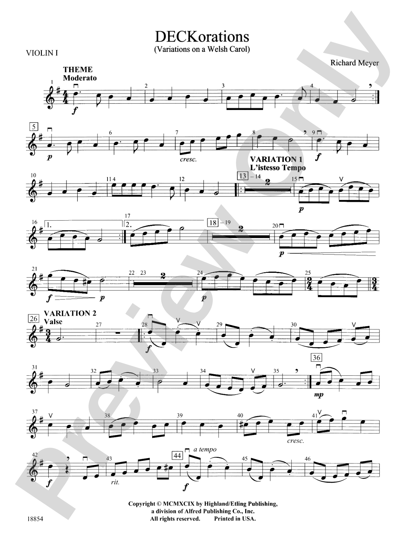 DECKorations: 1st Violin