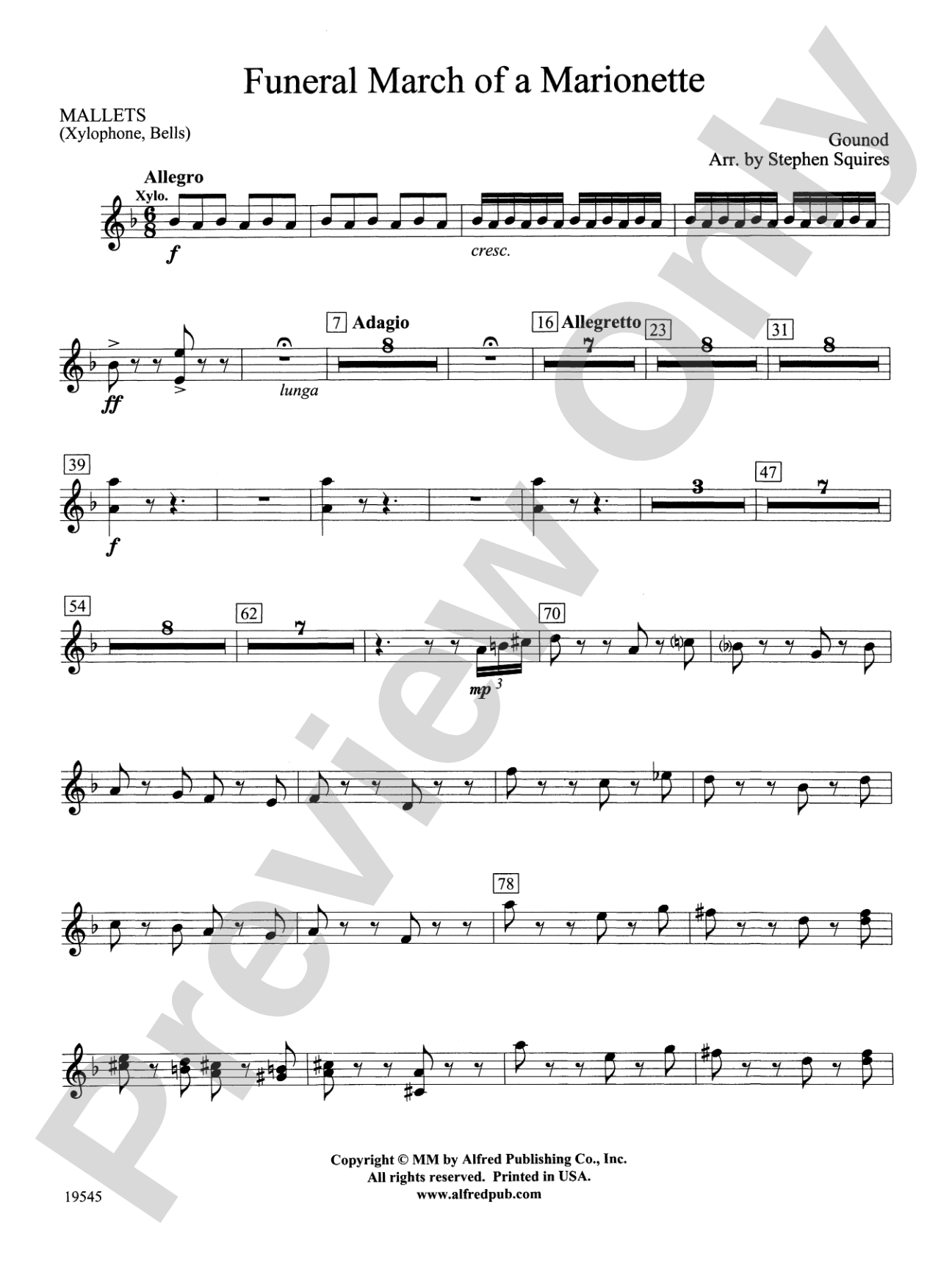 Funeral March of a Marionette: Mallets