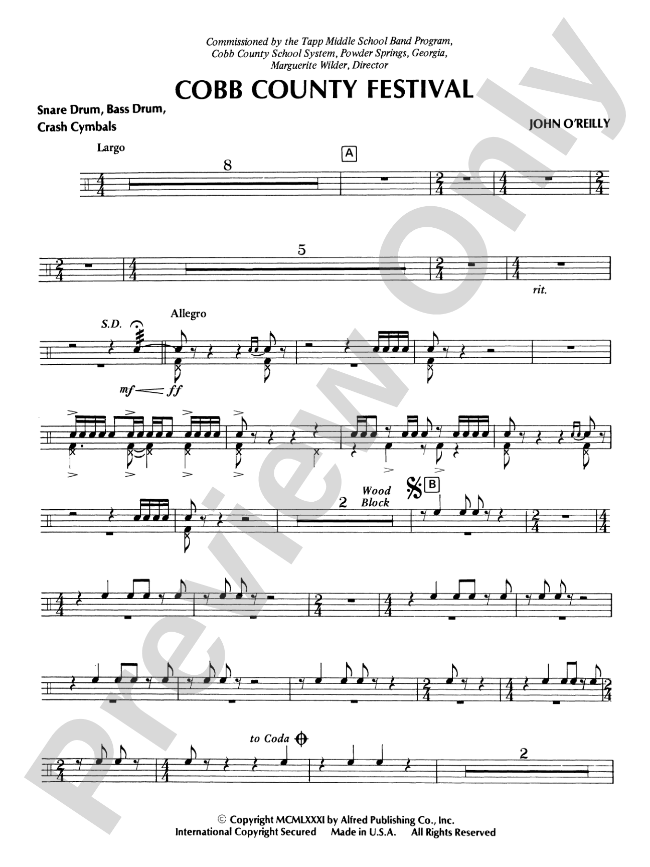 Cobb County Festival: Snare Drum