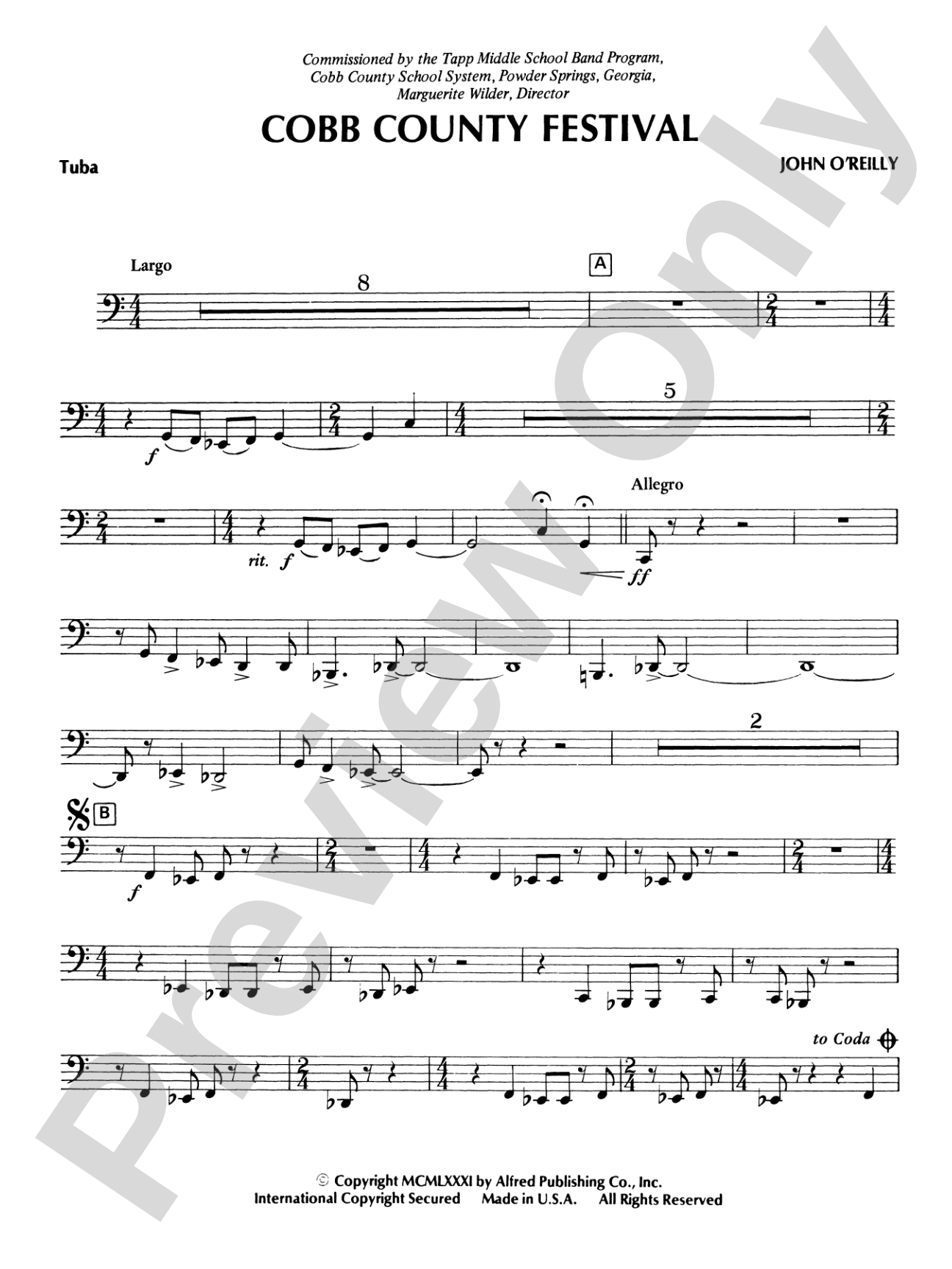 Cobb County Festival: Tuba