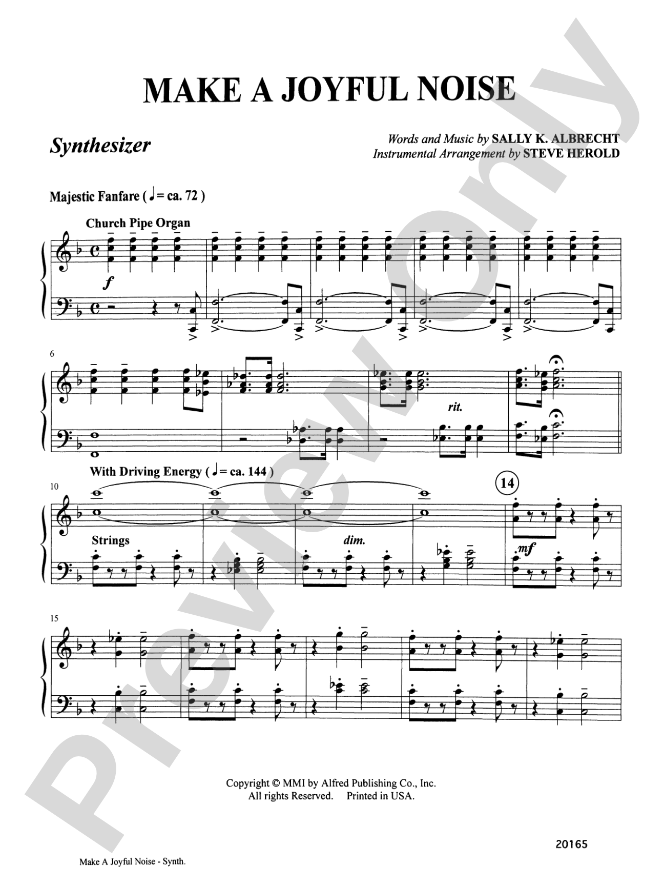 Make a Joyful Noise: Synthesizer: Choral SoundPax
