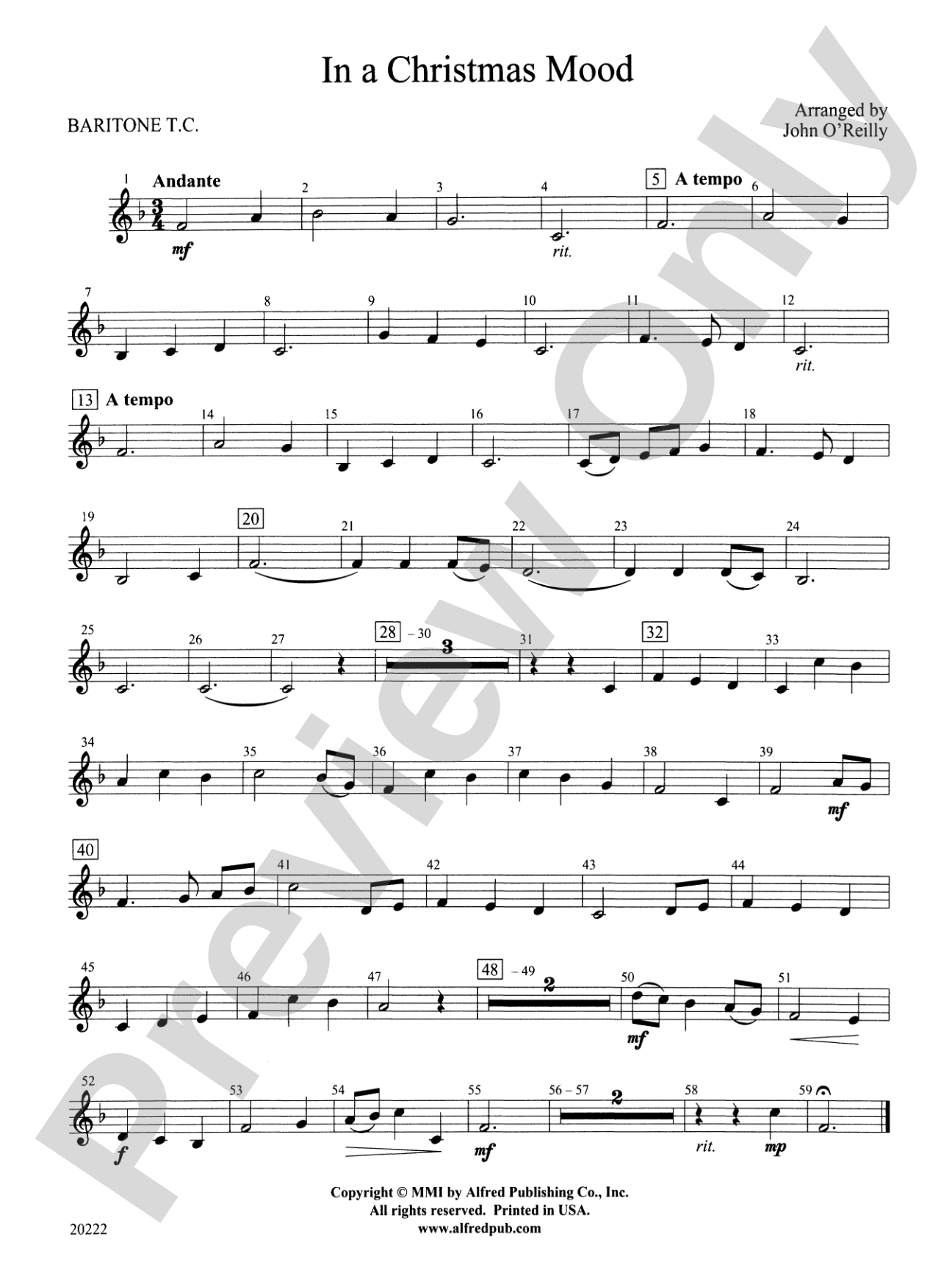 In a Christmas Mood: Baritone T.C.