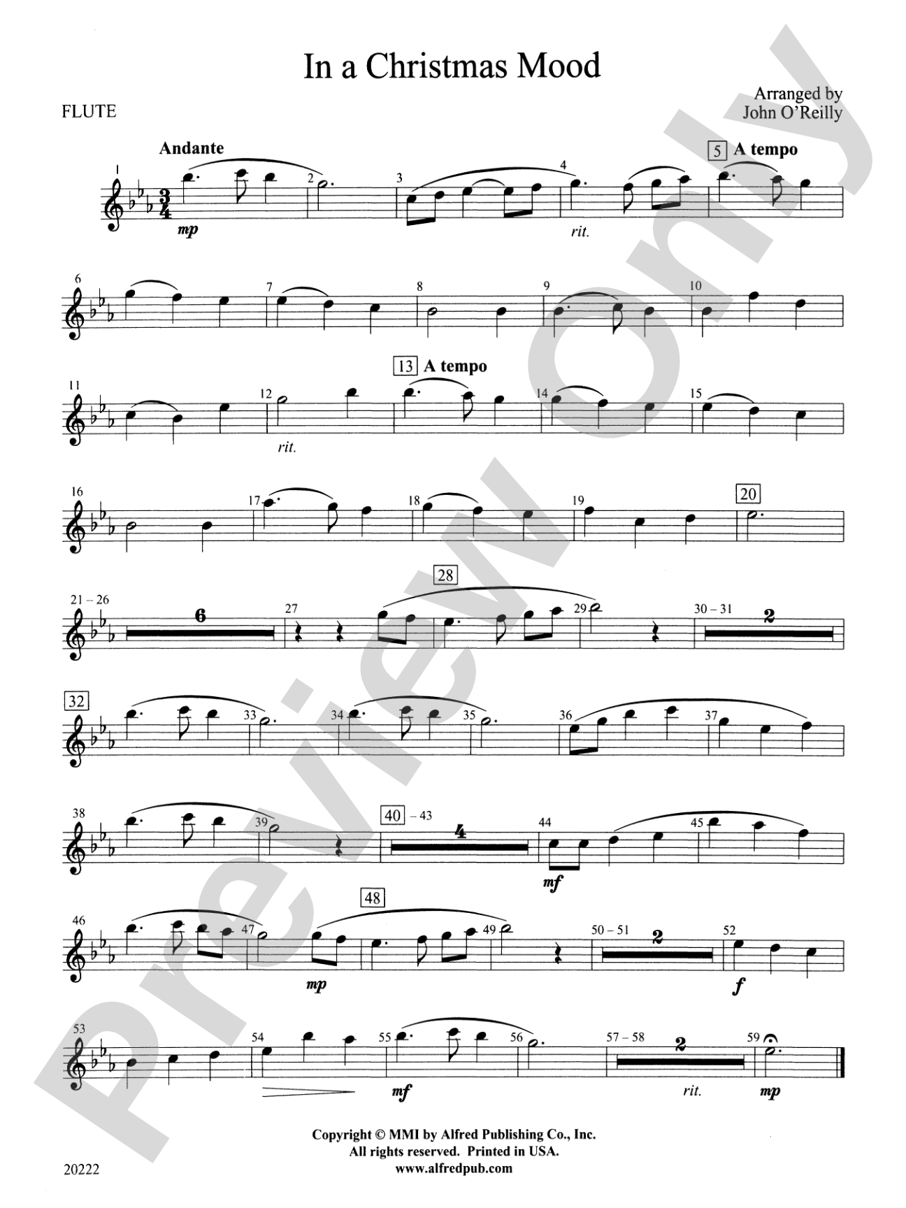 In a Christmas Mood: Flute