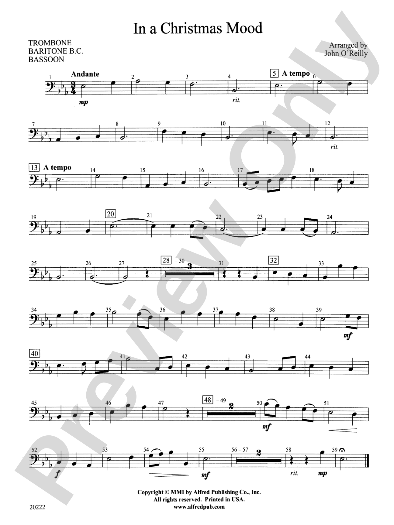 In a Christmas Mood: 1st Trombone