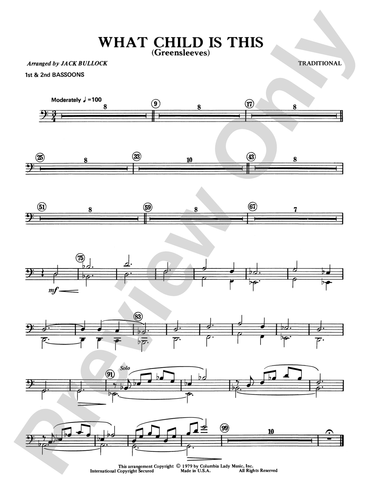 What Child Is This?: Bassoon