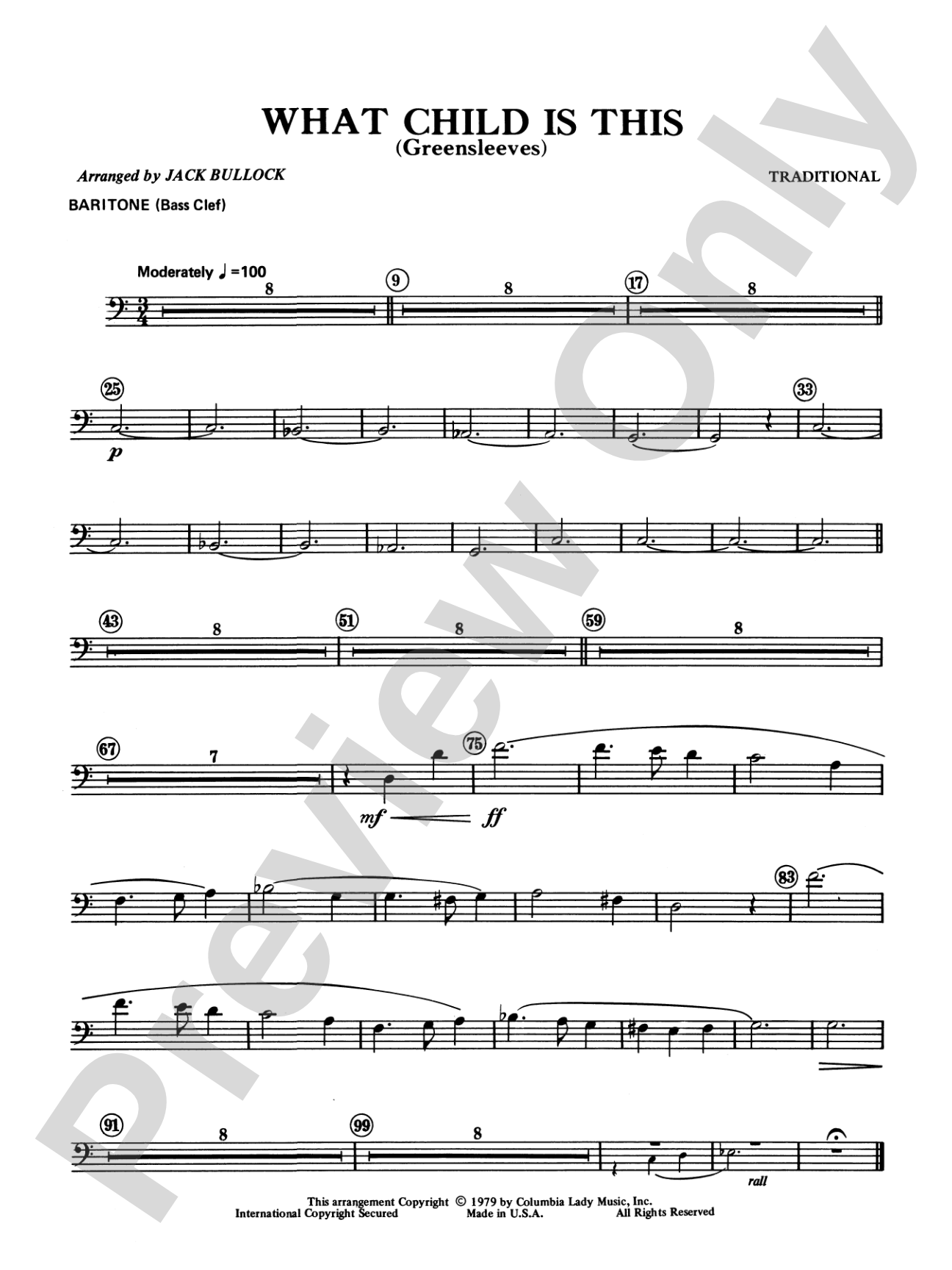 What Child Is This?: Baritone B.C.