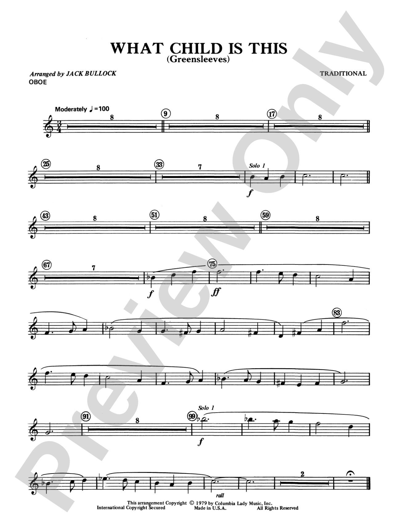 What Child Is This?: Oboe