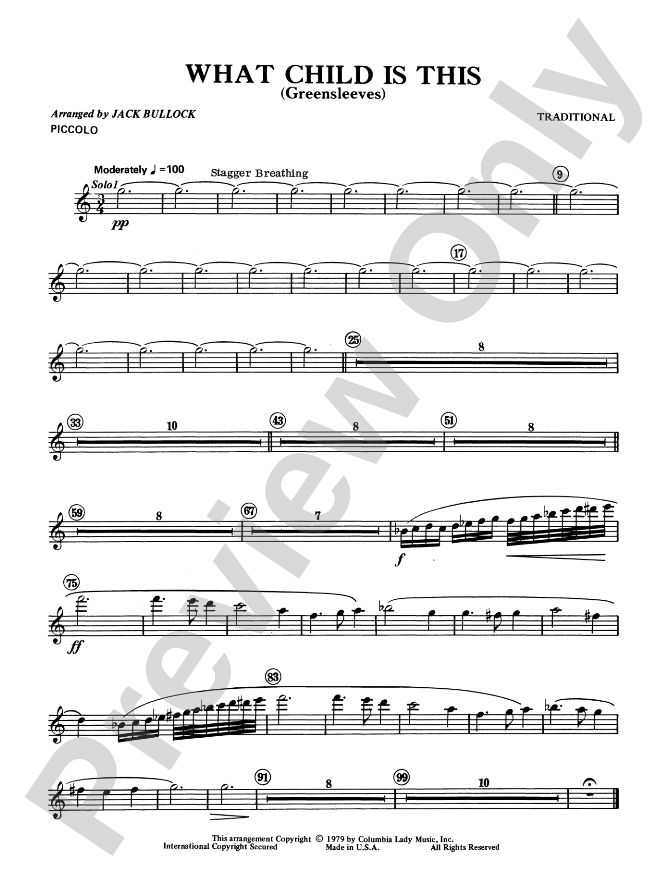 What Child Is This?: Piccolo
