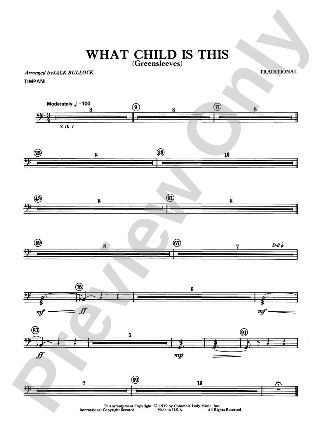 What Child Is This?: Timpani