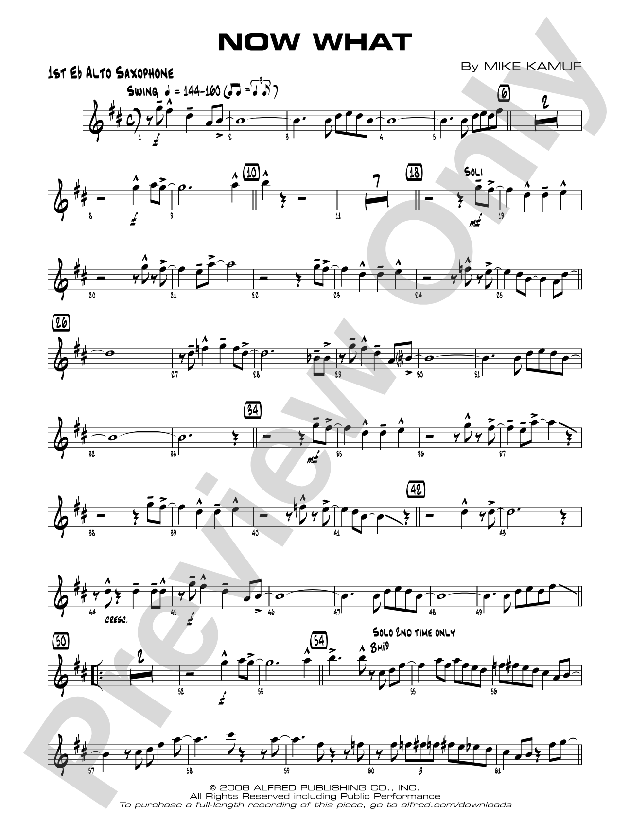 Now What: E-flat Alto Saxophone