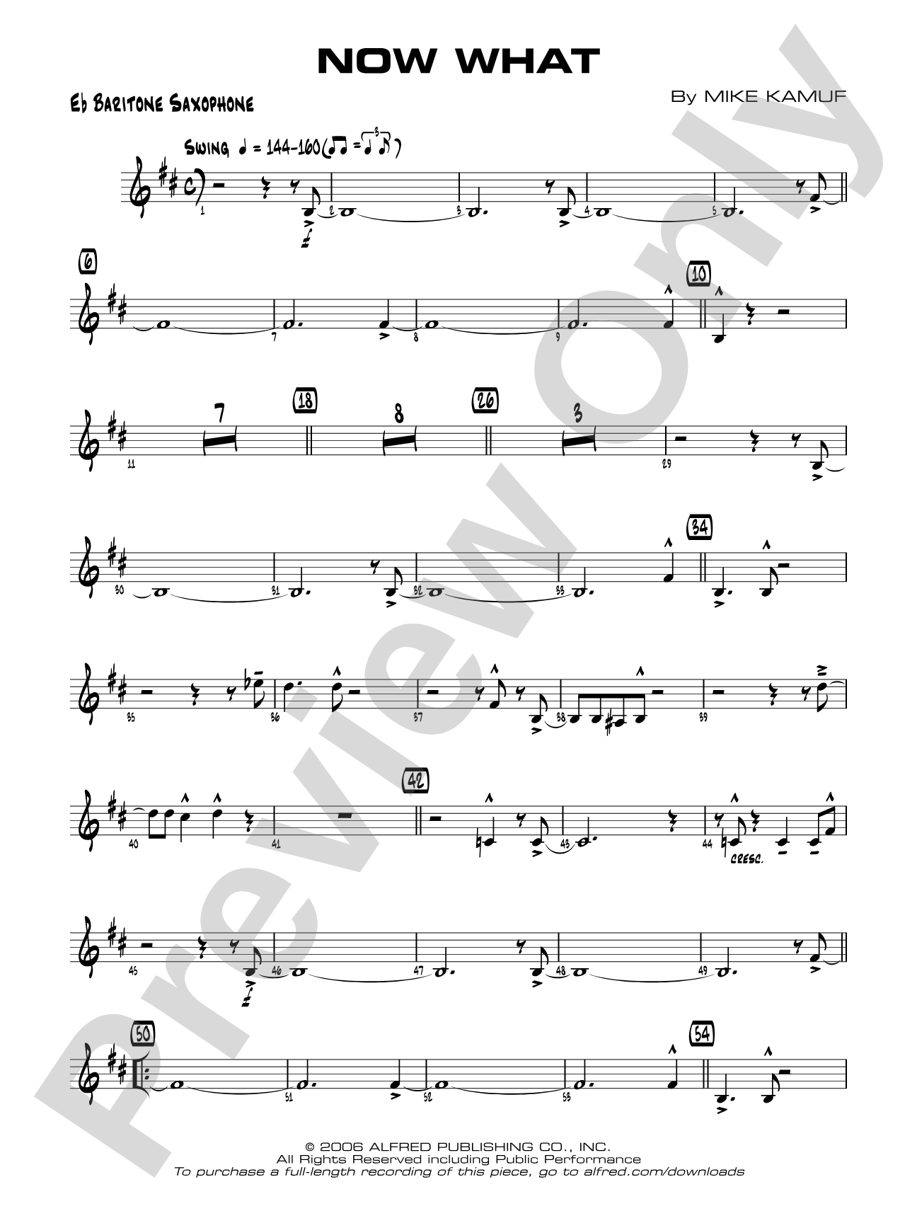 Now What: E-flat Baritone Saxophone