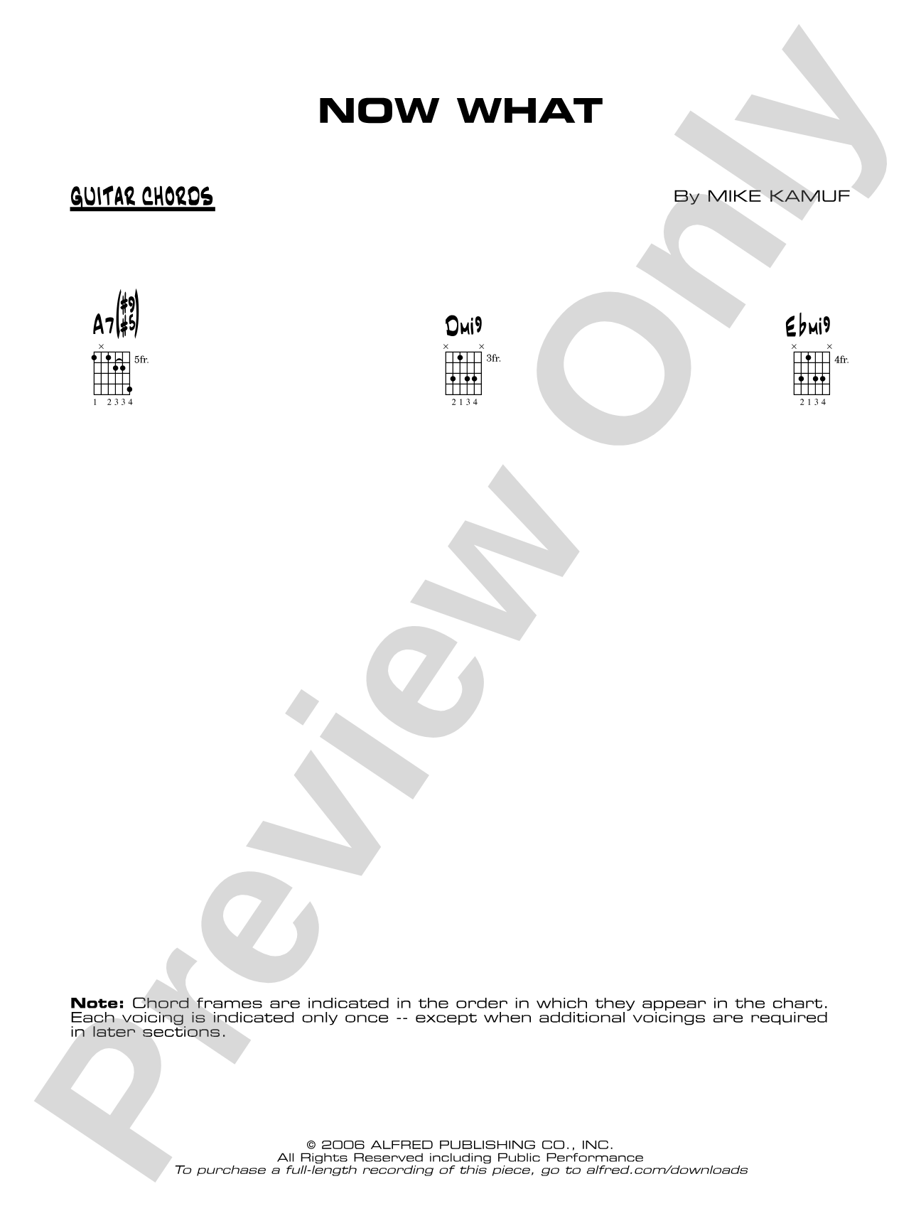 Now What: Guitar Chords