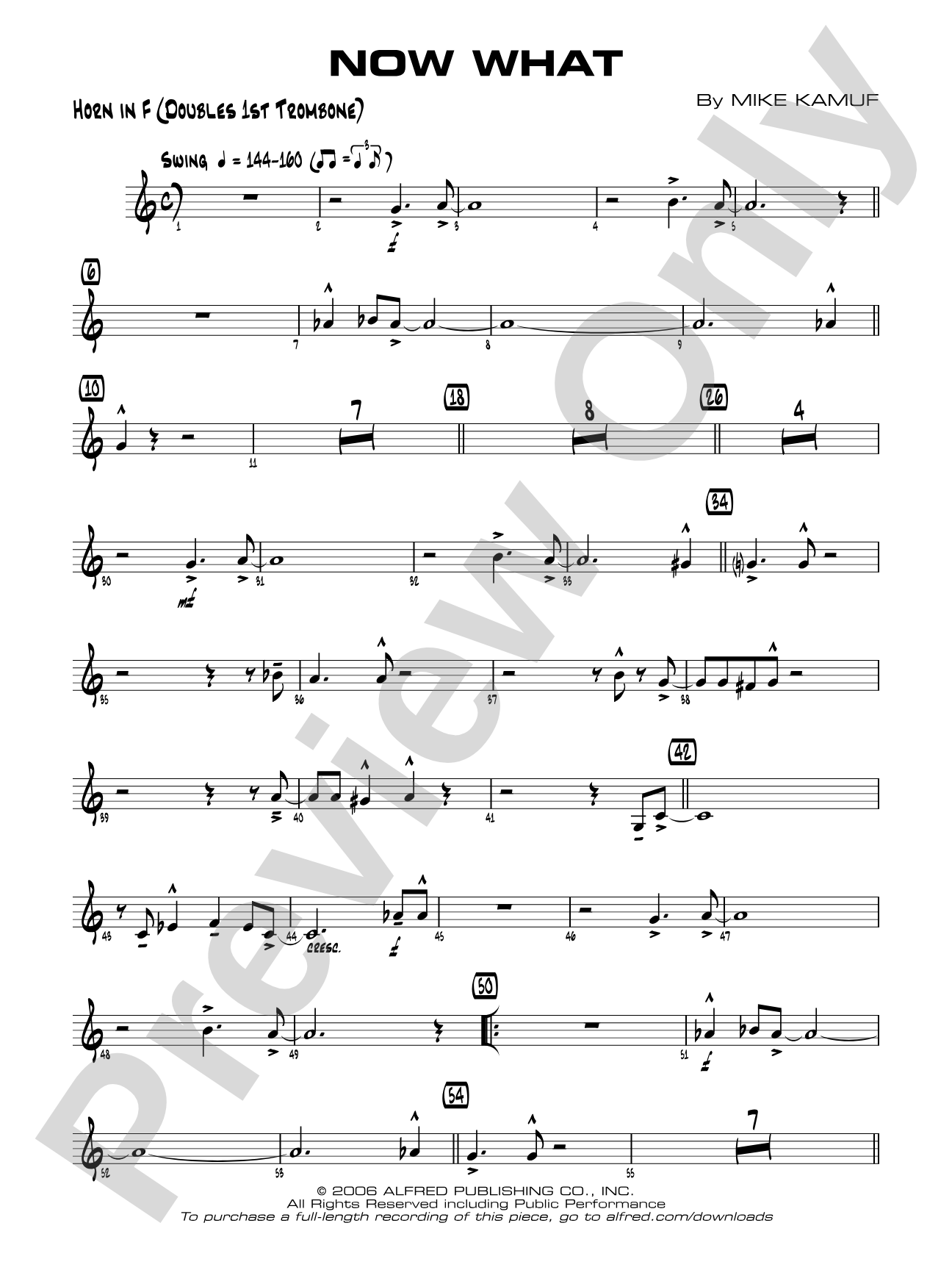 Now What: 1st F Horn