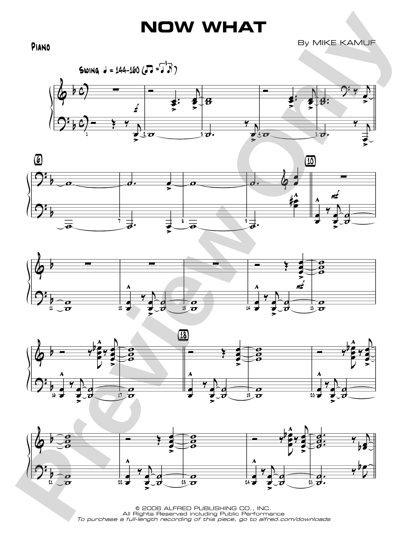 Now What: Piano Accompaniment