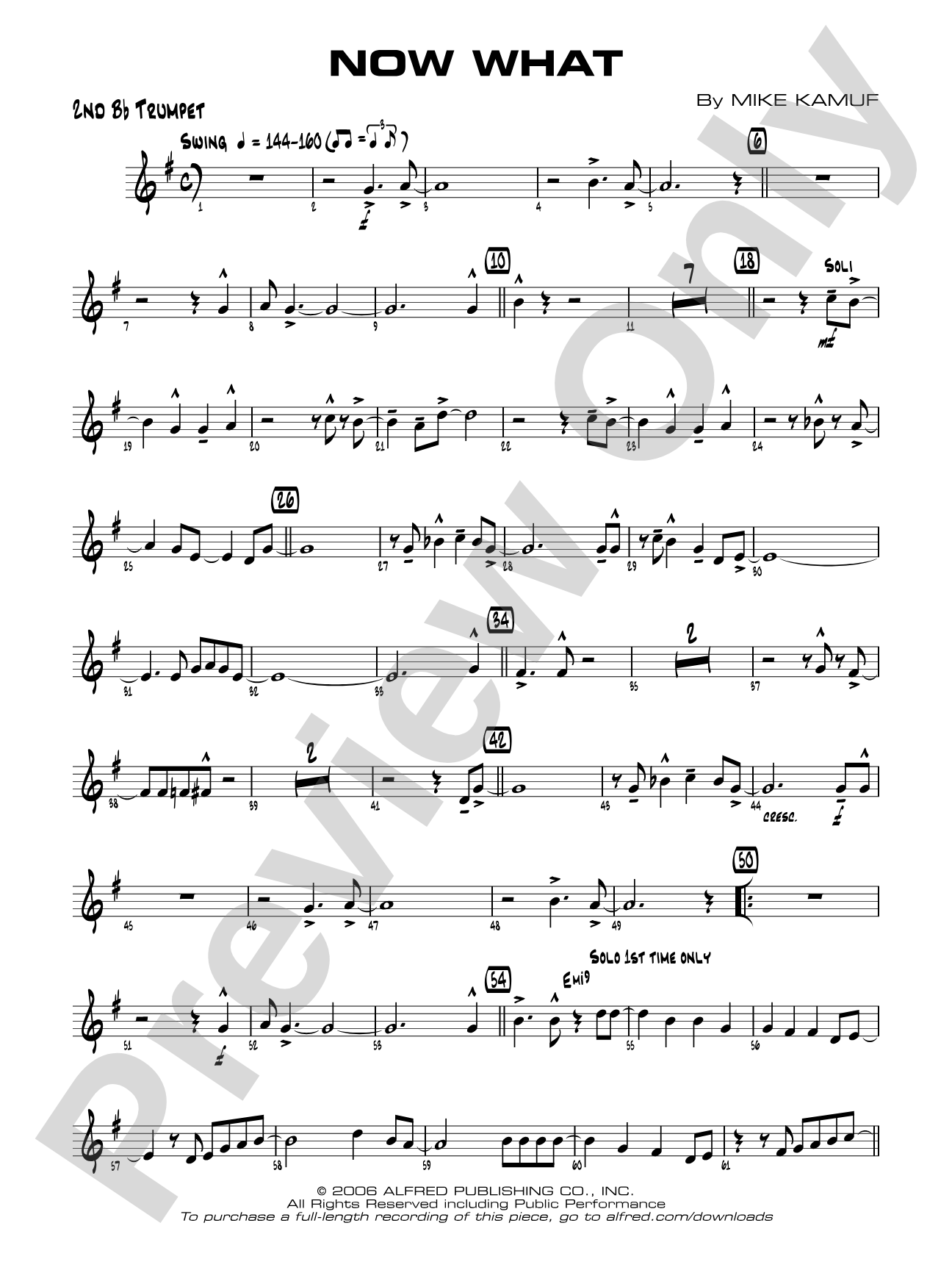 Now What: 2nd B-flat Trumpet