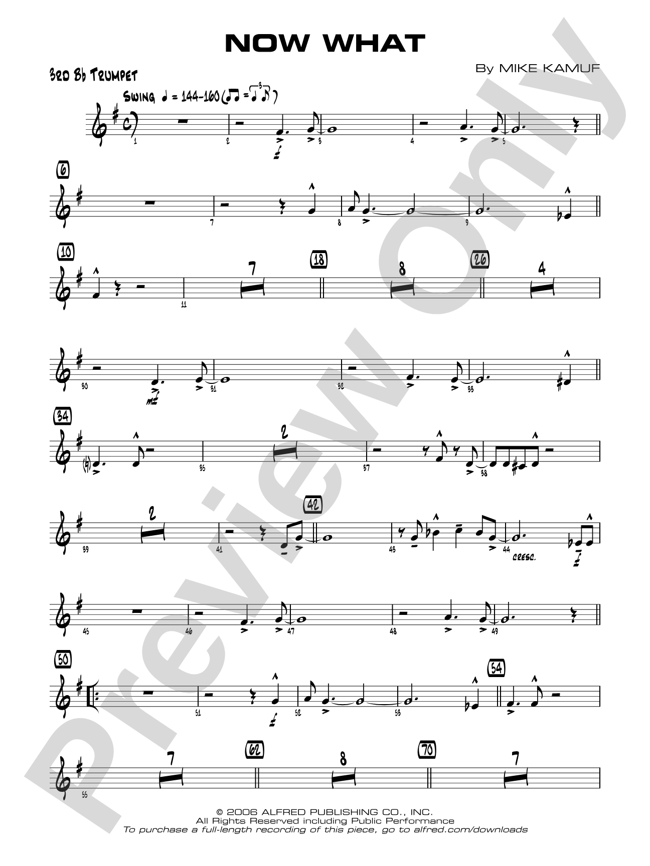 Now What: 3rd B-flat Trumpet