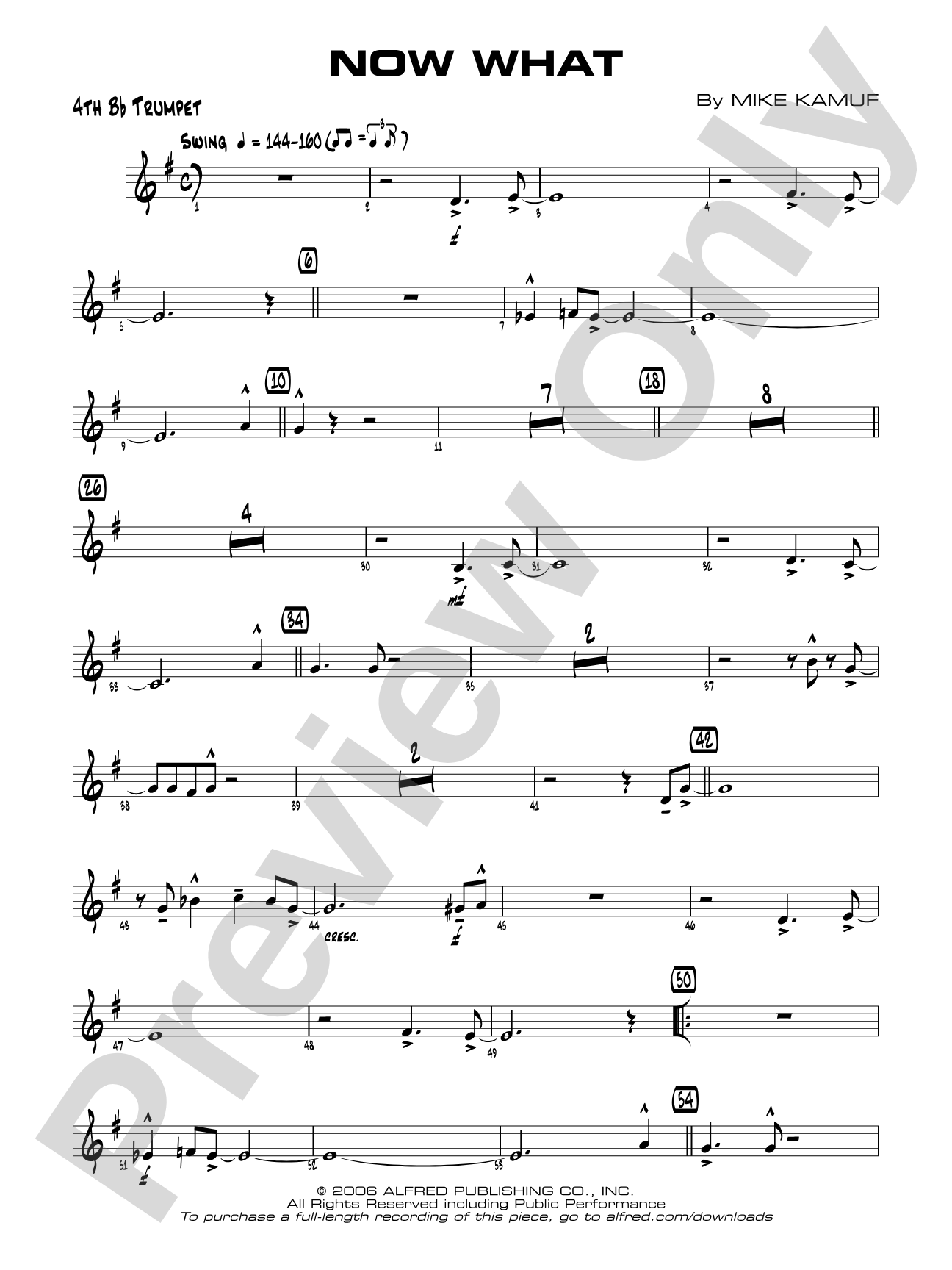 Now What: 4th B-flat Trumpet